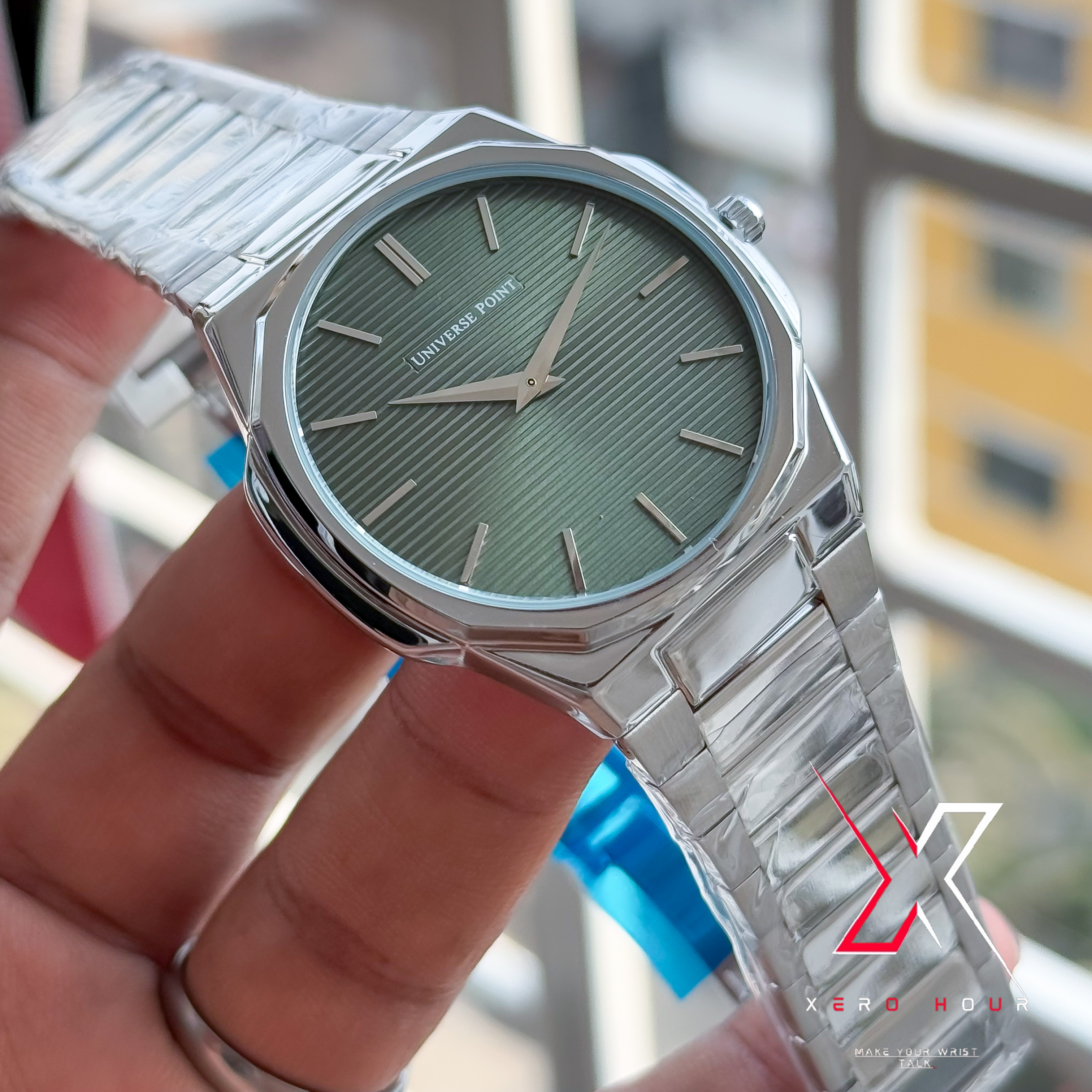 Universe Point | Authentic | Super Slim | Hexa Line Shape | Green Dial_img_1