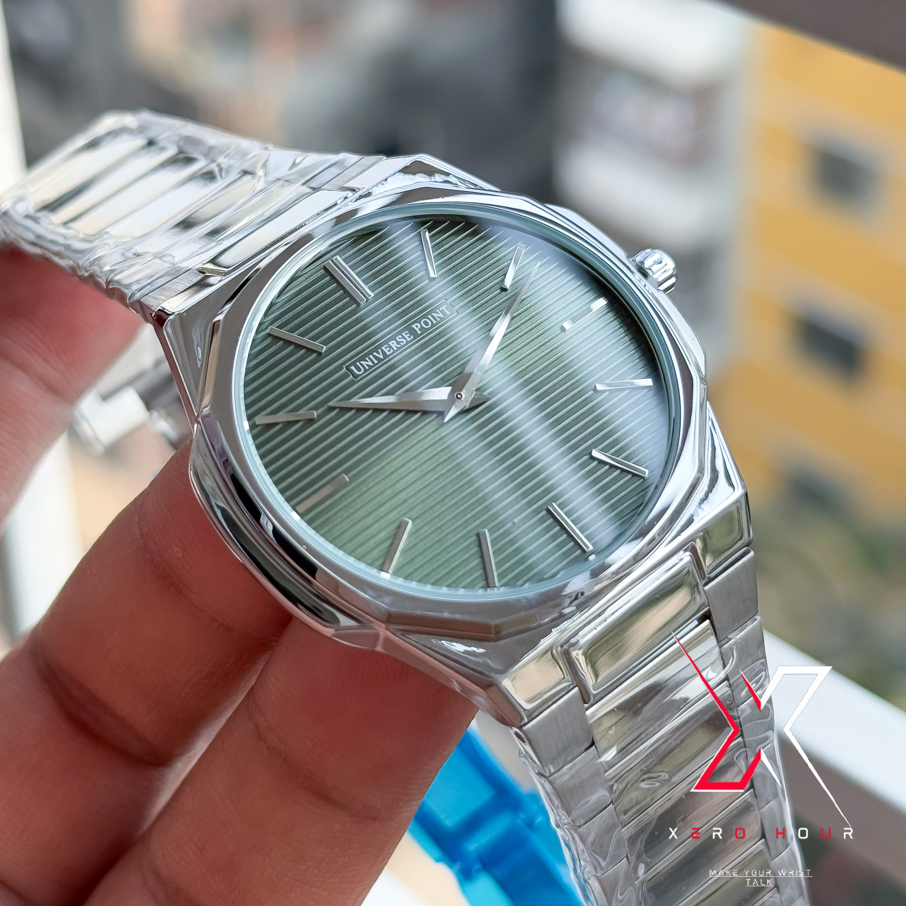 Universe Point | Authentic | Super Slim | Hexa Line Shape | Green Dial_img_5