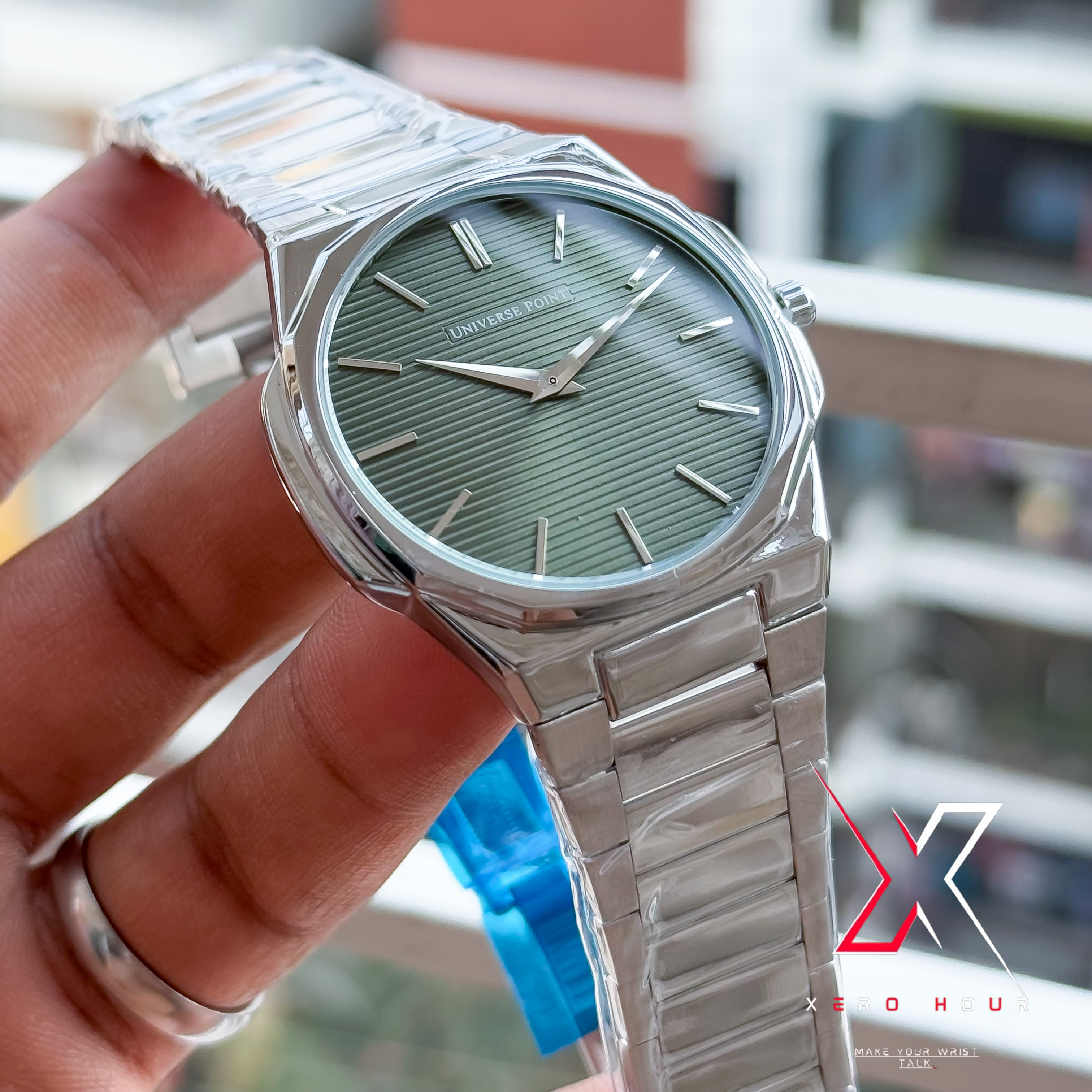 Universe Point | Authentic | Super Slim | Hexa Line Shape | Green Dial_img_6