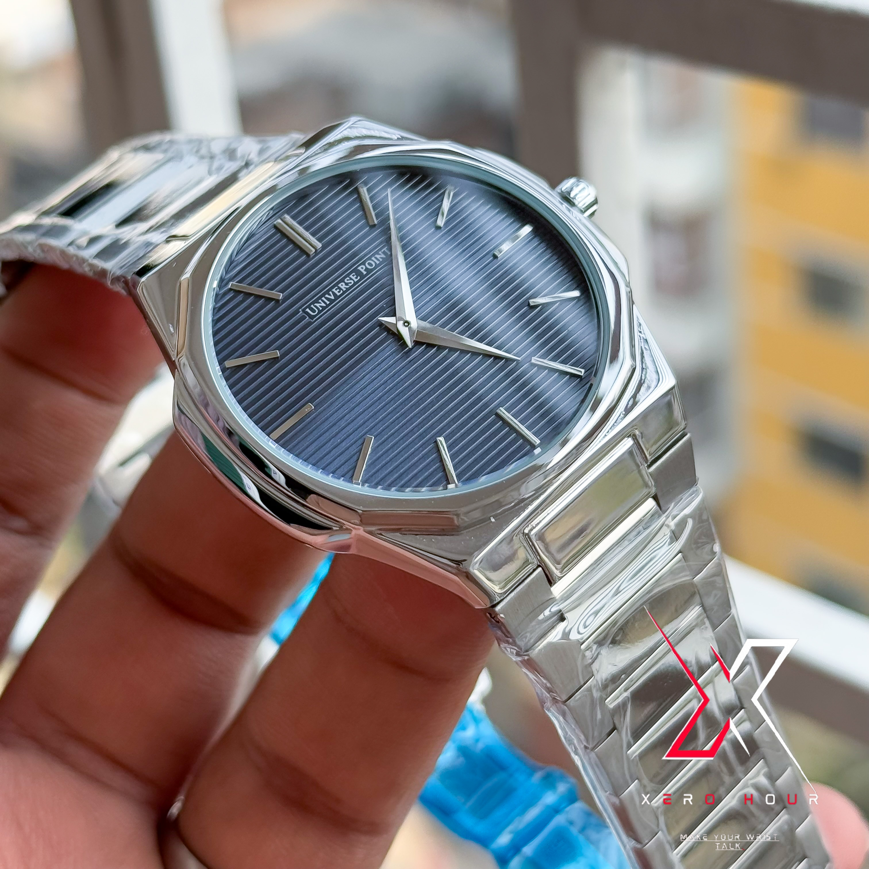 Universe Point | Authentic | Super Slim | Hexa Line Shape | Blue Dial_img_7
