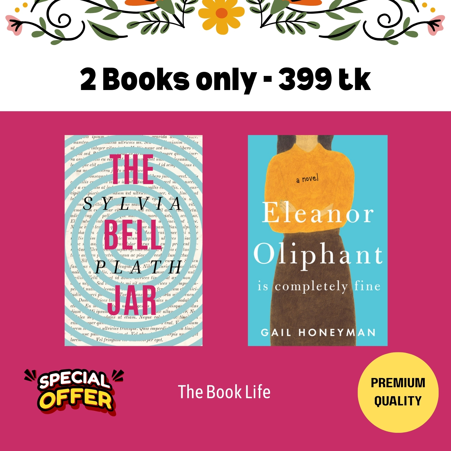 The Bell Jar & Eleanor Oliphant Is Completely Fine Combo