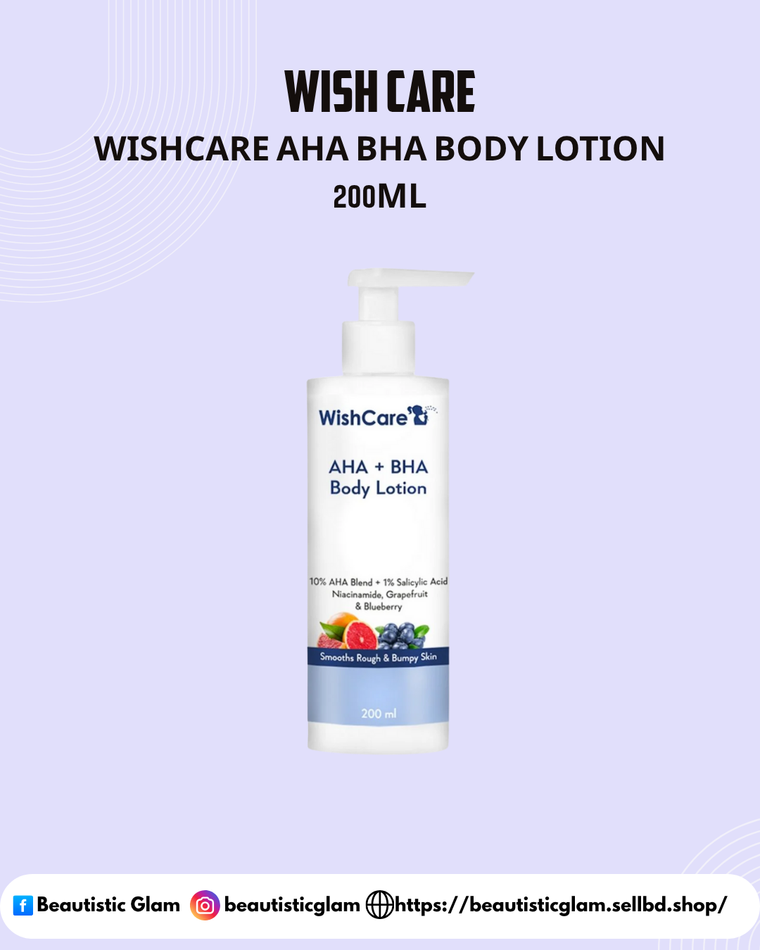 Wishcare AHA BHA Body Lotion 200ML