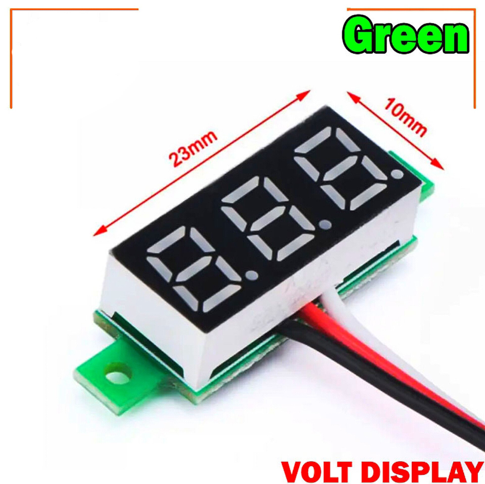 LED Display Mini 0.28 inch DC 0 -100V Digital Voltmeter 100V Volt Panel Indicator Monitor Voltage Meter-1PCS - Compact Digital Voltmeter -Green_img_7