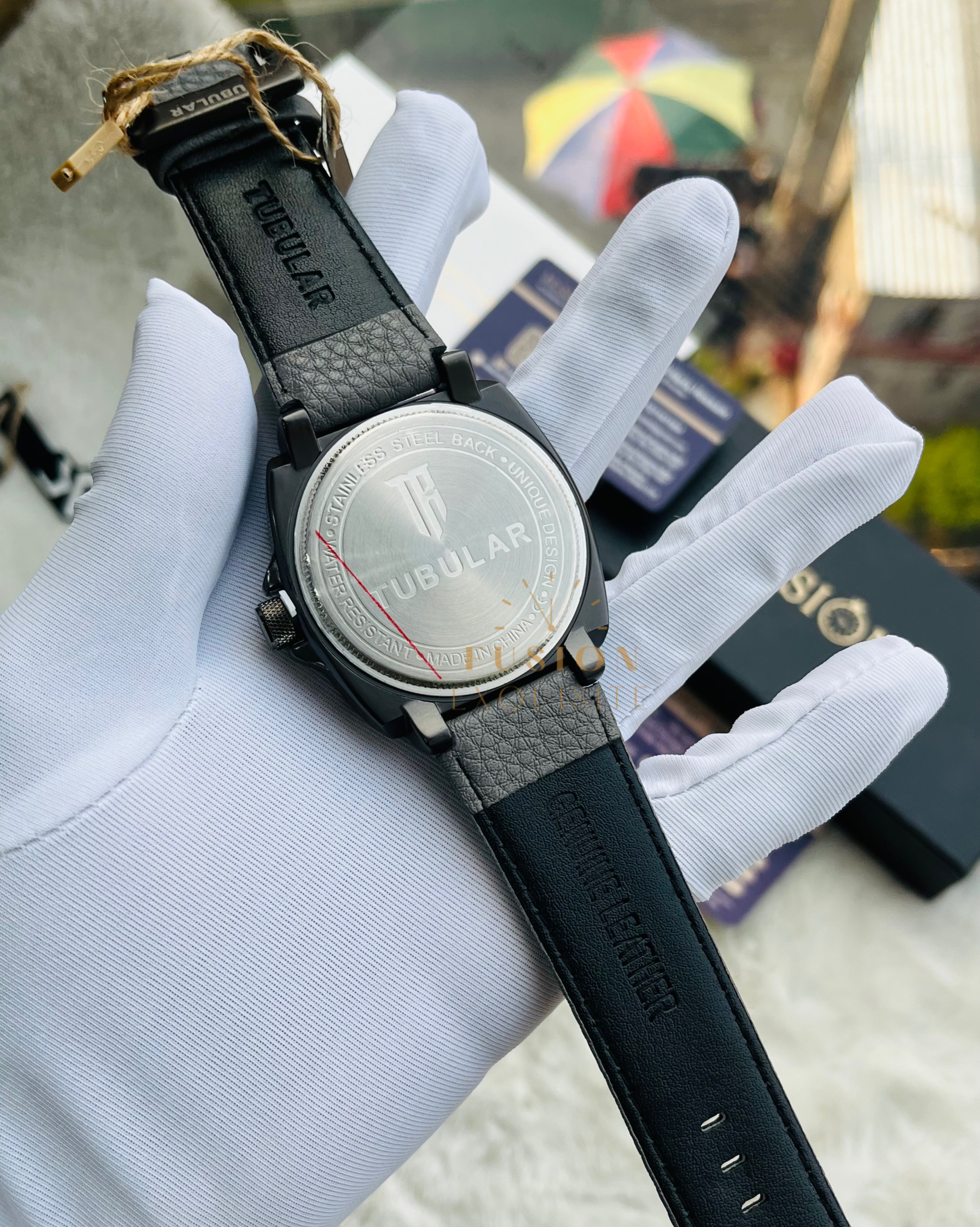 Tubular Square Belt Awsh Authentic Watch_img_1