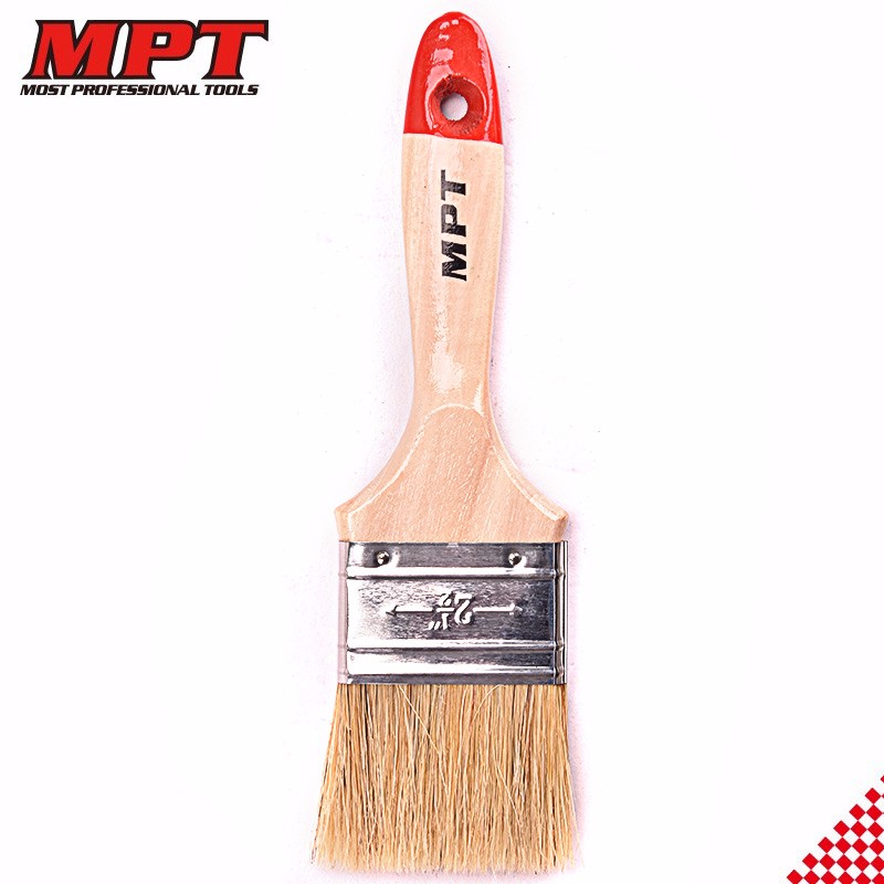 MPT Flat Paint Brush ( 1" | 1.5" | 2" | 2.5" | 3" | 4" ) Heavy Duty Wood Handle; MHI04001_img_4