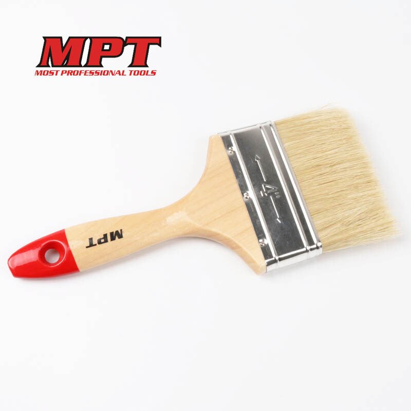 MPT Flat Paint Brush ( 1" | 1.5" | 2" | 2.5" | 3" | 4" ) Heavy Duty Wood Handle; MHI04001_img_6