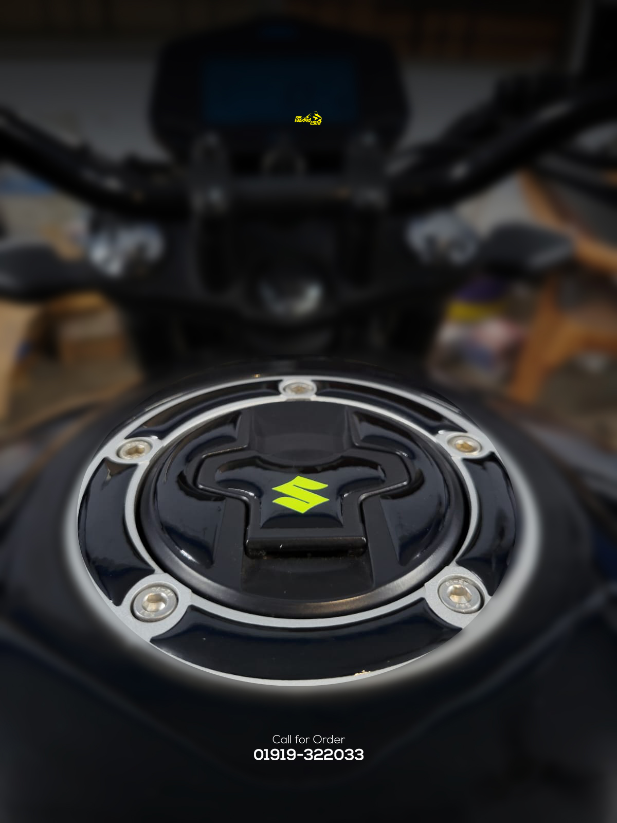 Gixxer Fi or SF Glossy Black Neon ( Premium Tank Pad 023)_img_4