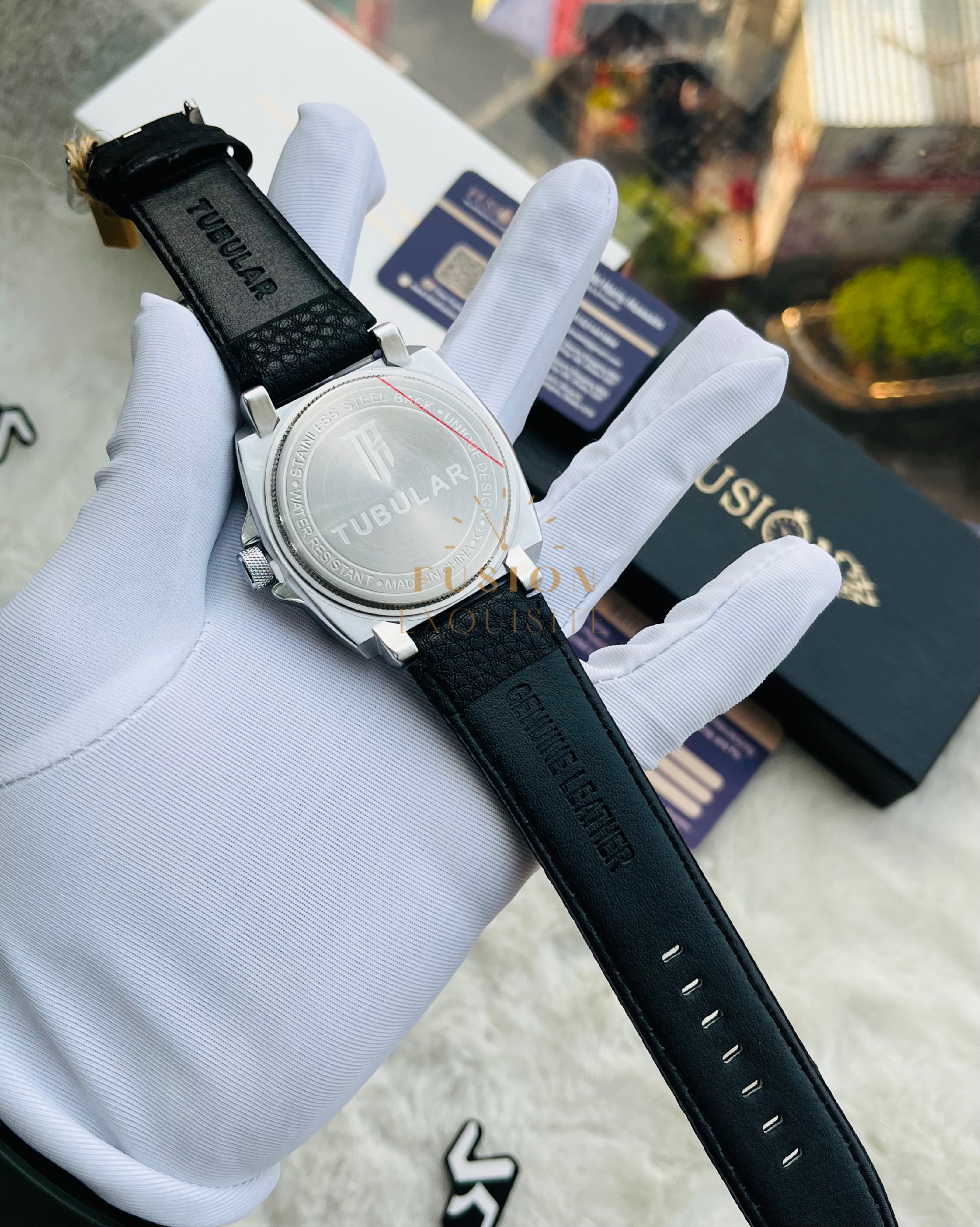 Tubular Square Belt Black Authentic Watch_img_2