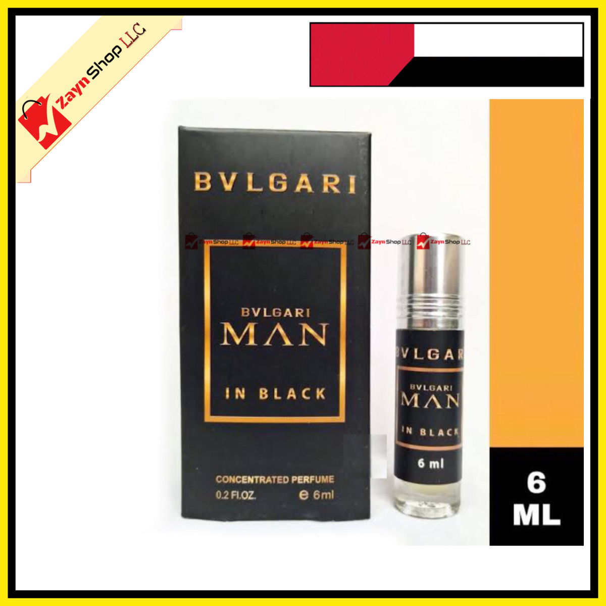 Bvlgari man in Black Concentrated Perfume Oil Non-alcoholic Fragrance - 6ml_img_0