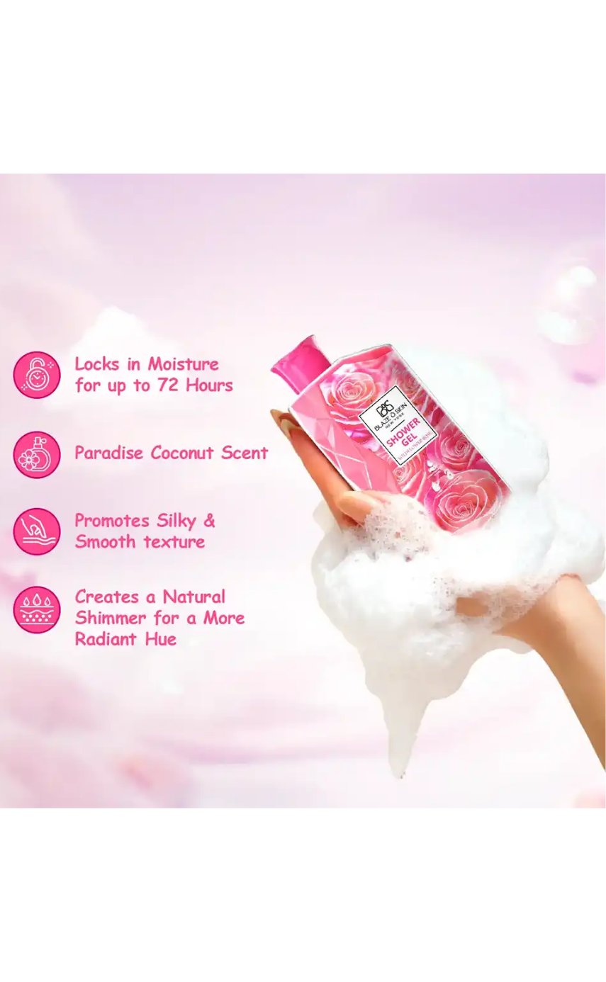 Blaze O' Skin Shower Gel: Wildflower Rose 250m - Image 2