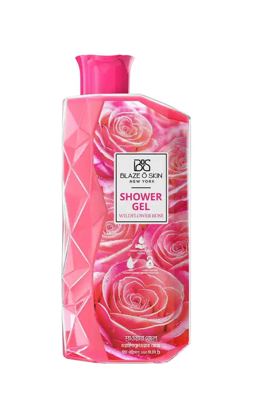 Blaze O' Skin Shower Gel: Wildflower Rose 250m - Image 1