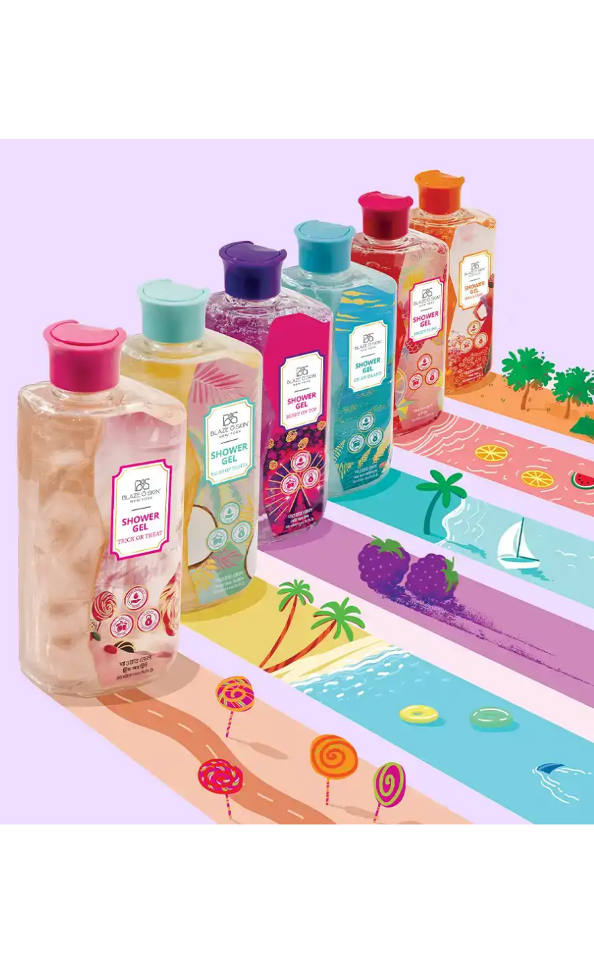 Blaze O' Skin Shower Gel: Wildflower Rose 250m - Image 4