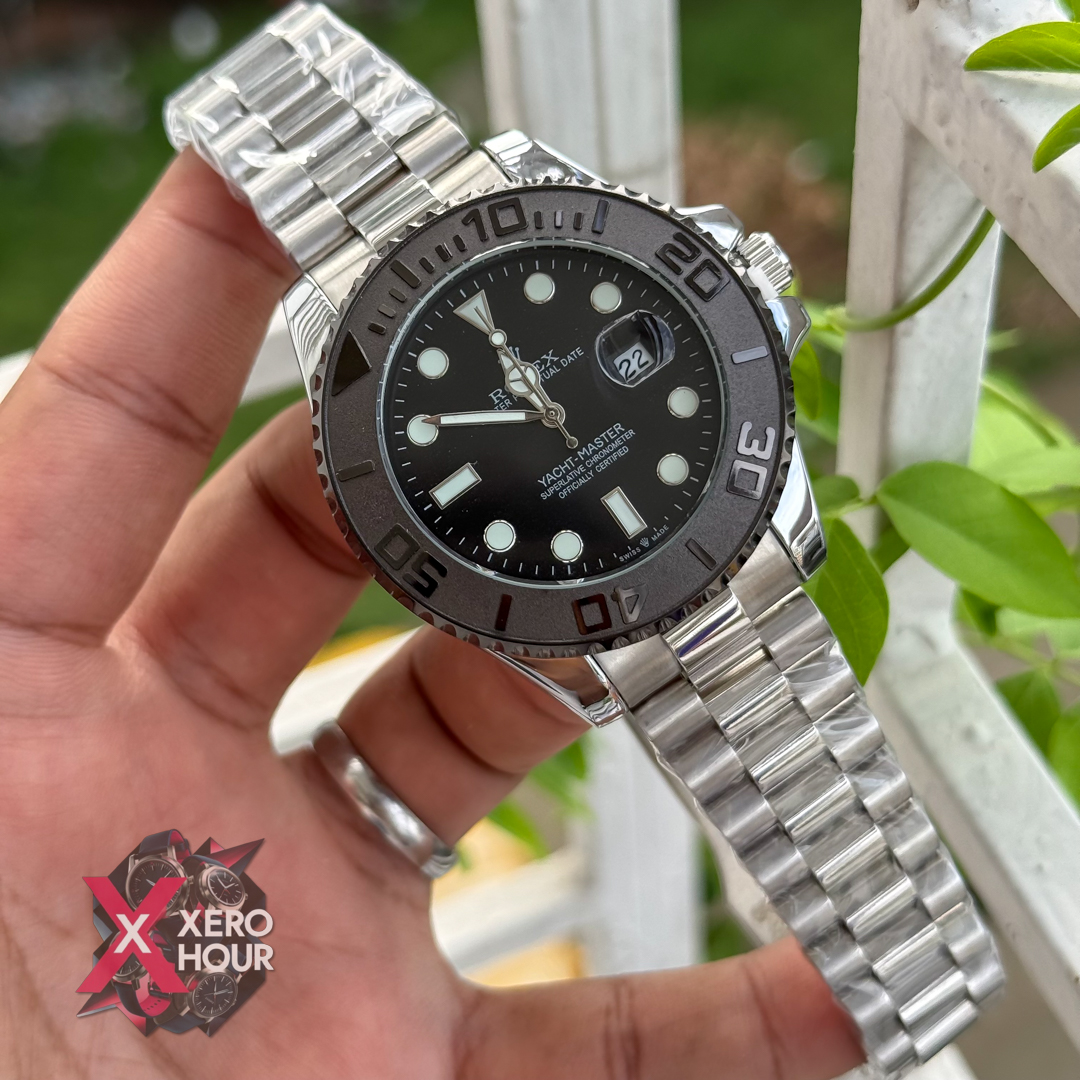 Rolex Yatch Master Series Chain Edition | Silver Black