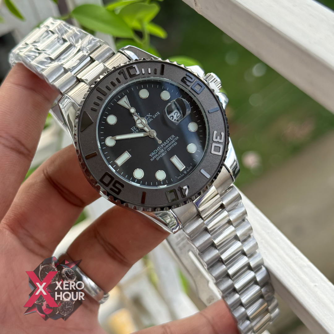 Rolex Yatch Master Series Chain Edition | Silver Black_img_2