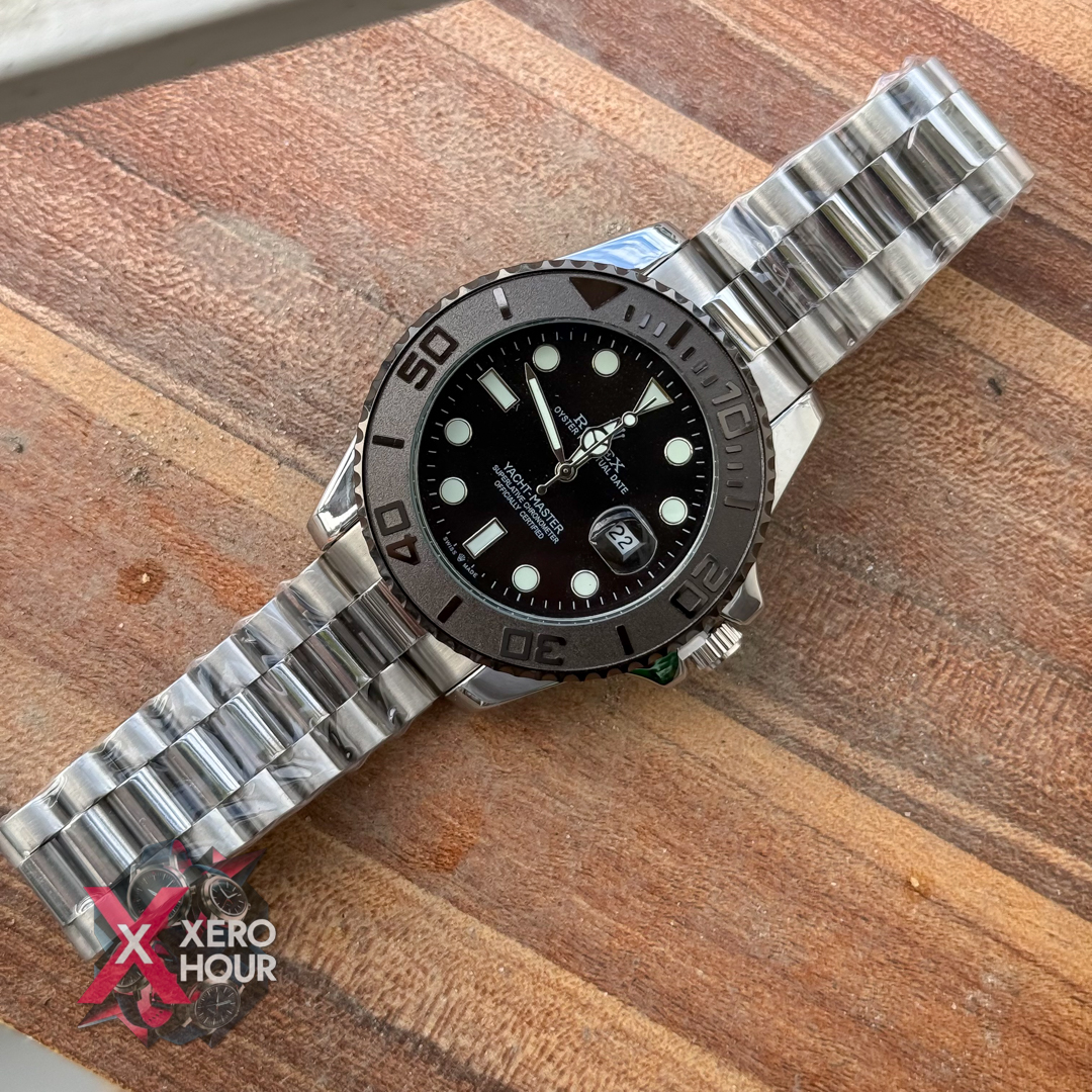 Rolex Yatch Master Series Chain Edition | Silver Black_img_5