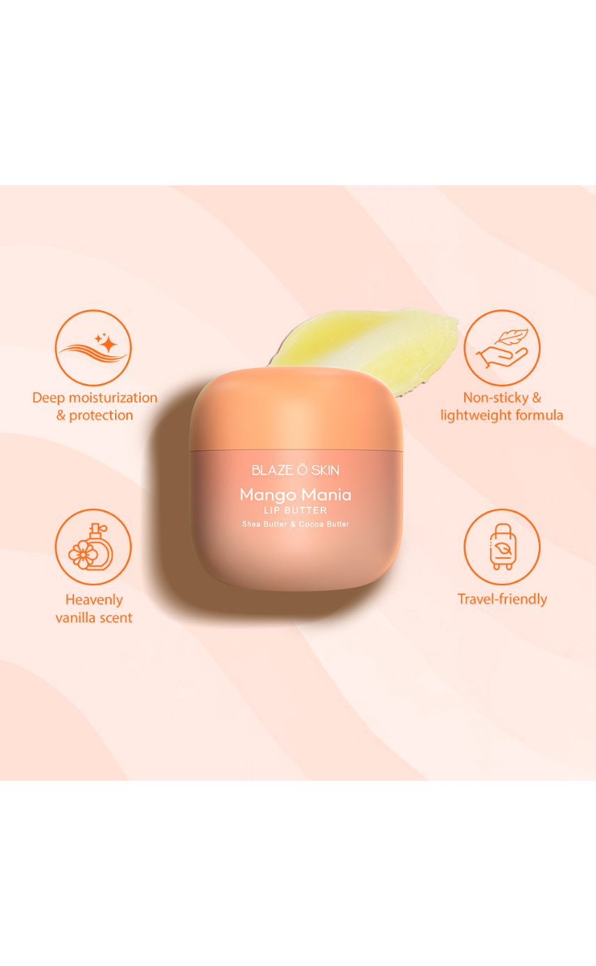 Blaze O’ Skin Mango Mania Lip Butter 30ml - Image 2