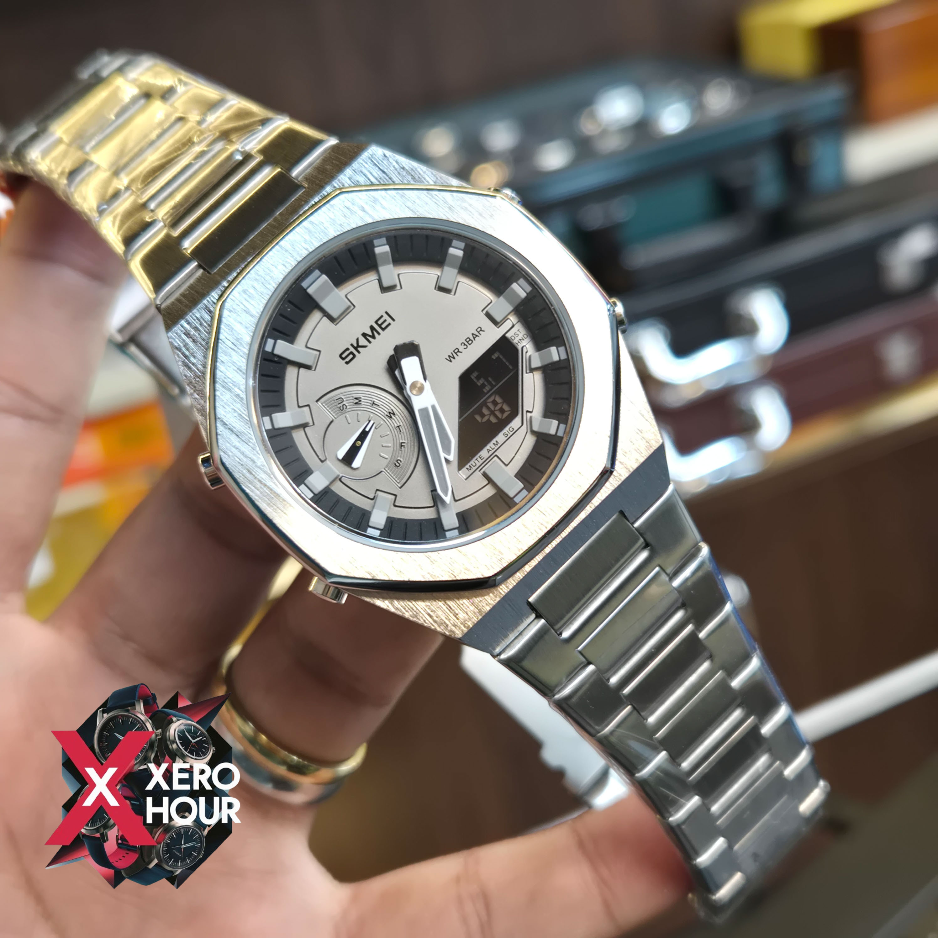 Skmei 1816 Dual Time Show digital | silver Color