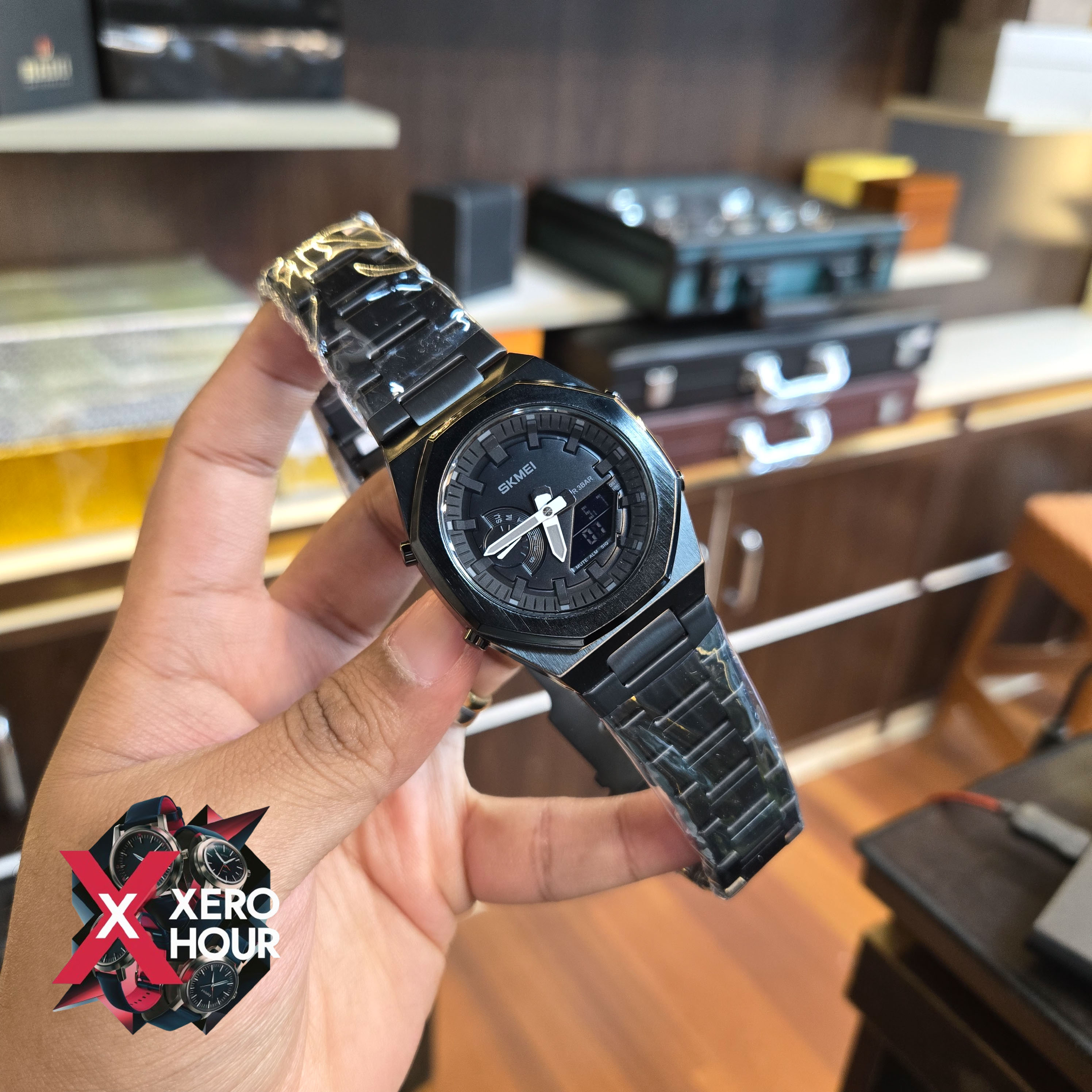 Skmei 1816 Dual Time Show digital | Black Color_img_2