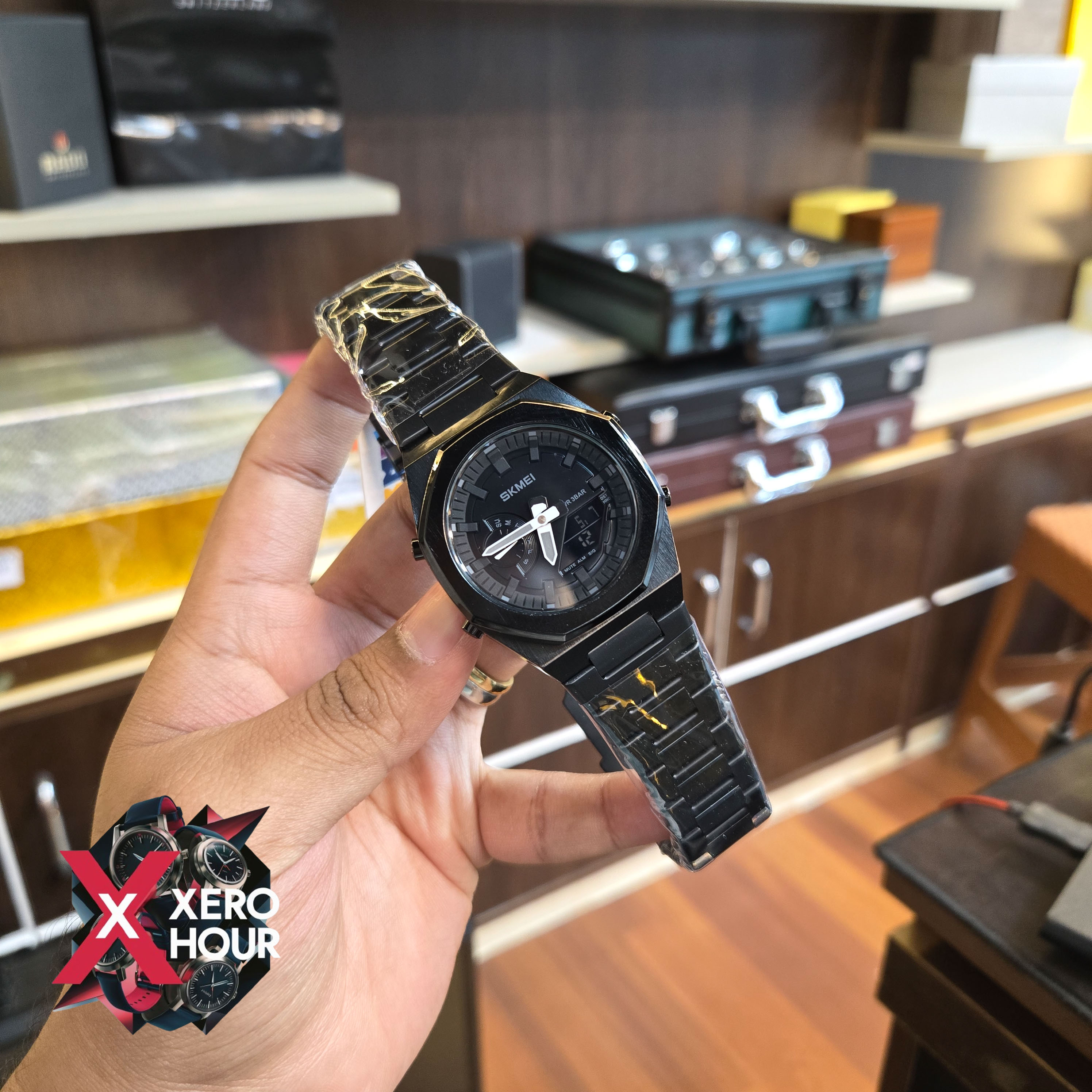 Skmei 1816 Dual Time Show digital | Black Color_img_3