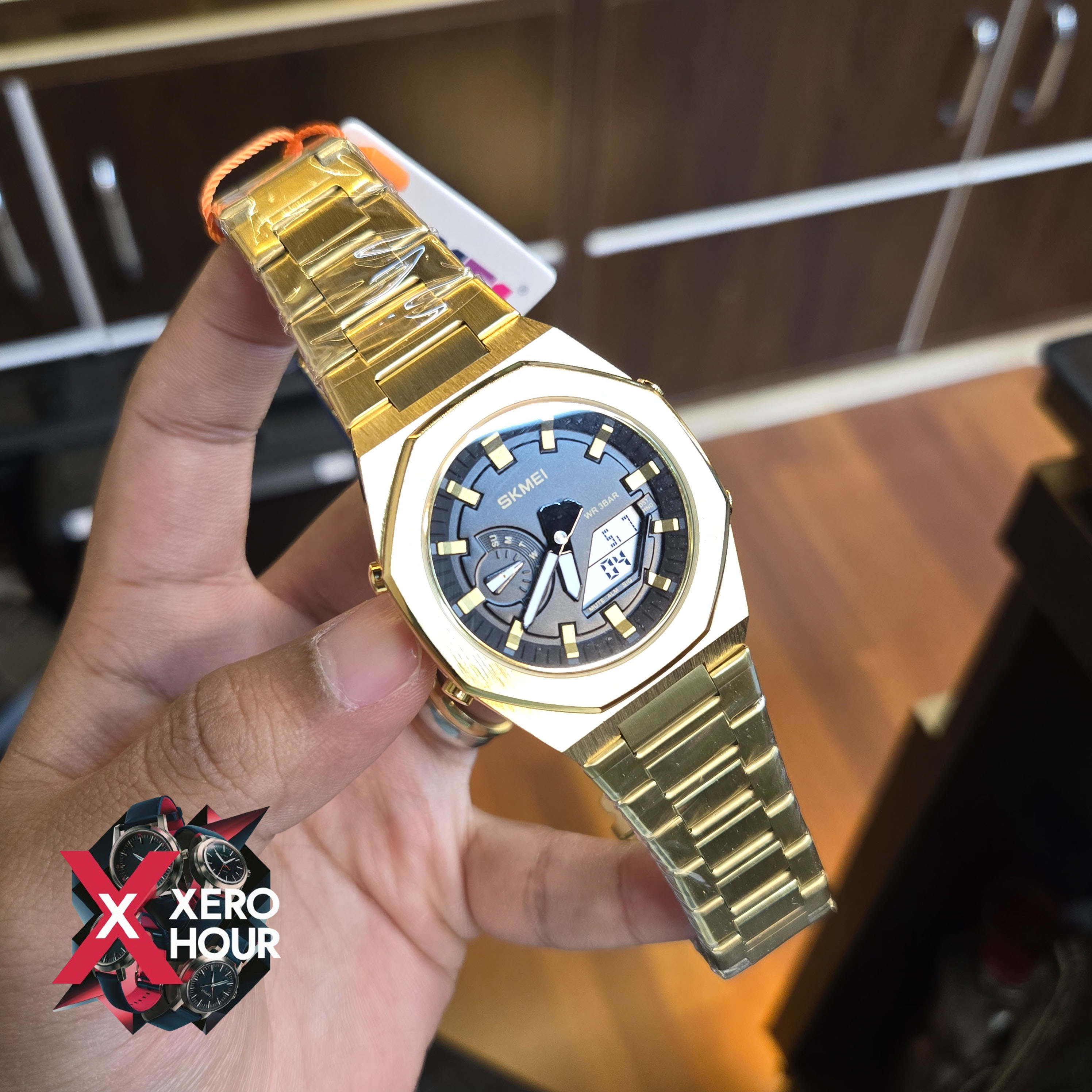 Skmei 1816 Dual Time Show digital |  Gold Color_img_1