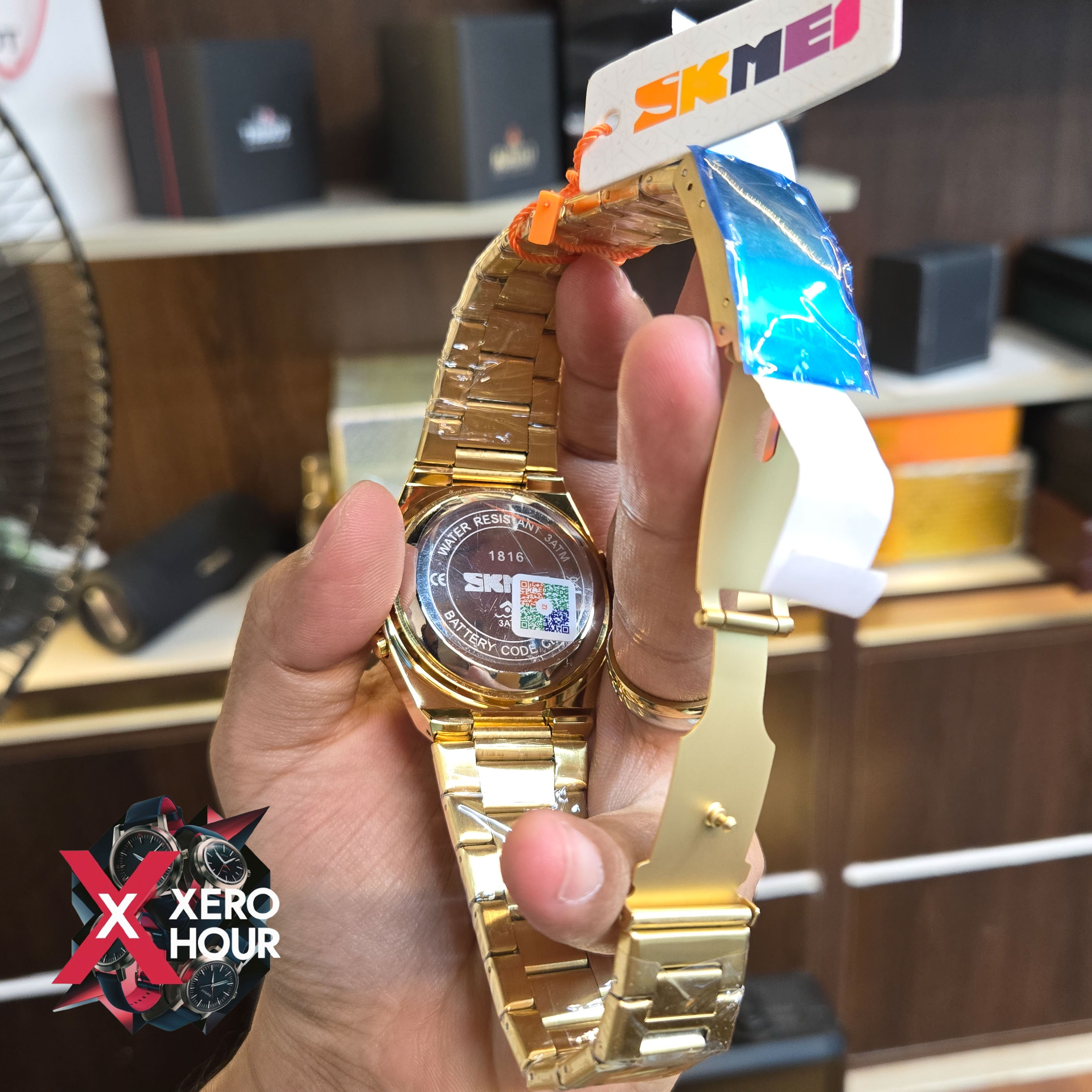 Skmei 1816 Dual Time Show digital |  Gold Color_img_4