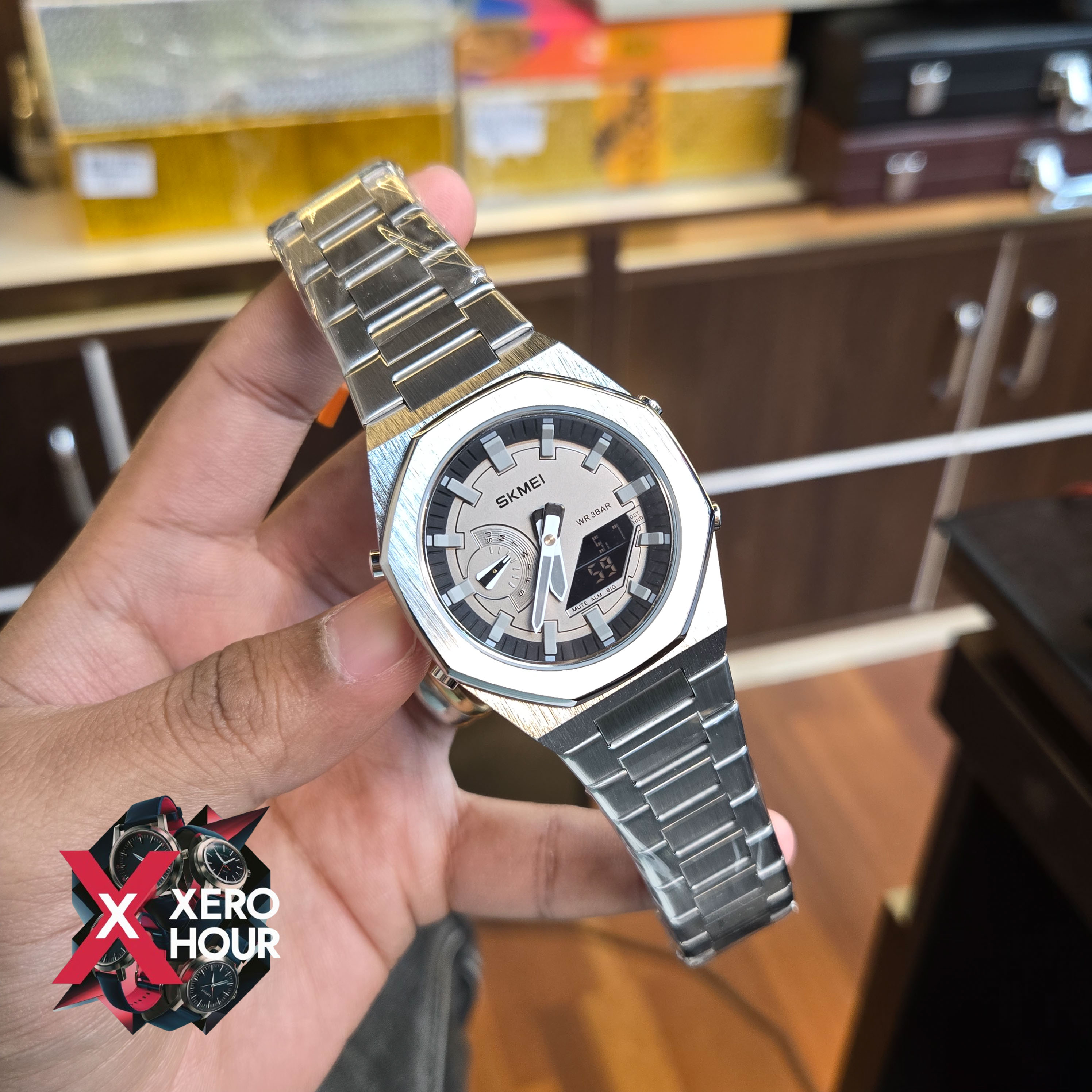 Skmei 1816 Dual Time Show high quality men’s digital watch for men | SILVER,BLACK,GOLD_img_4