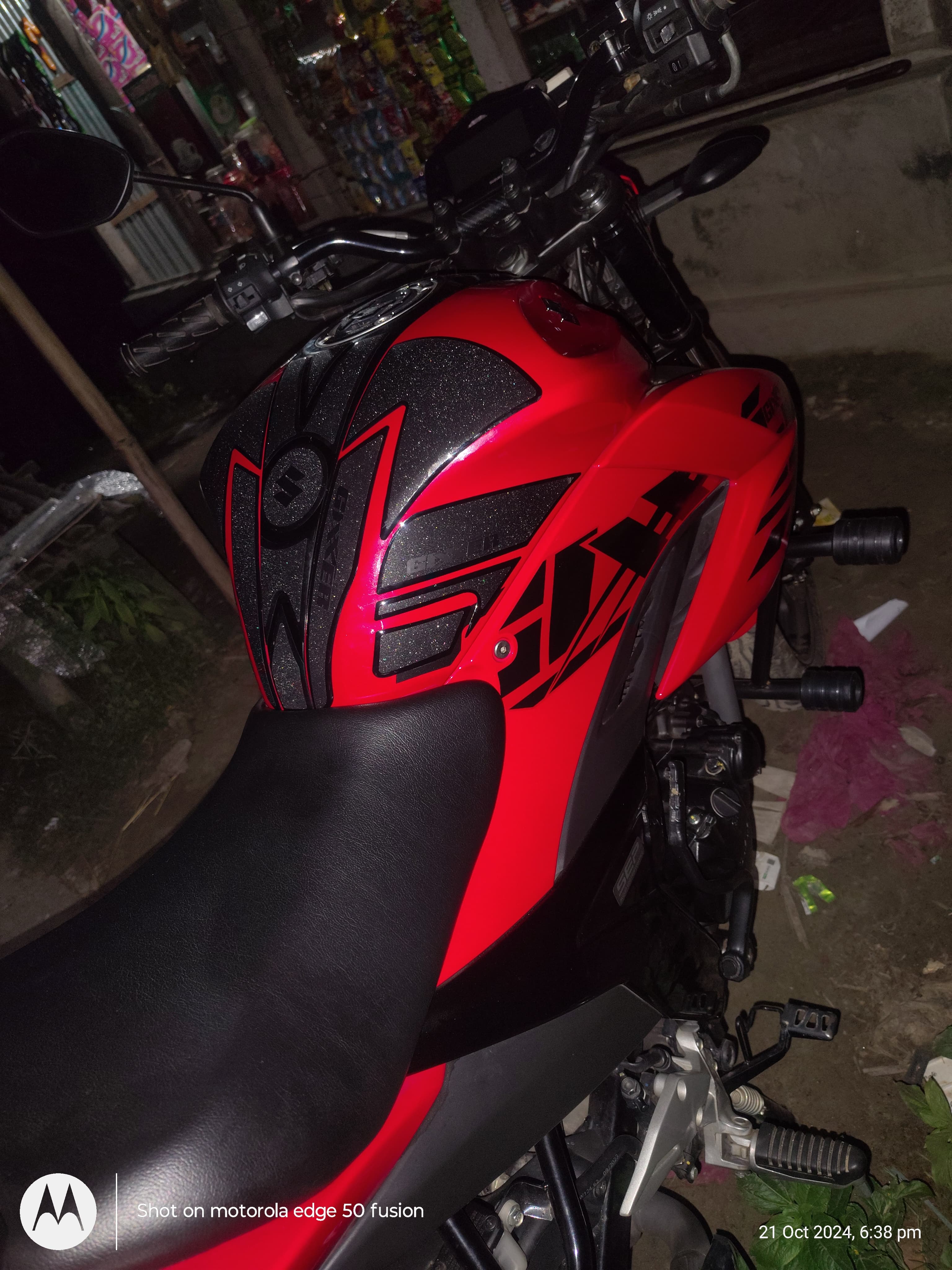 Gixxer Fi Glossy Red ( Premium Tank Pad 027)_img_1