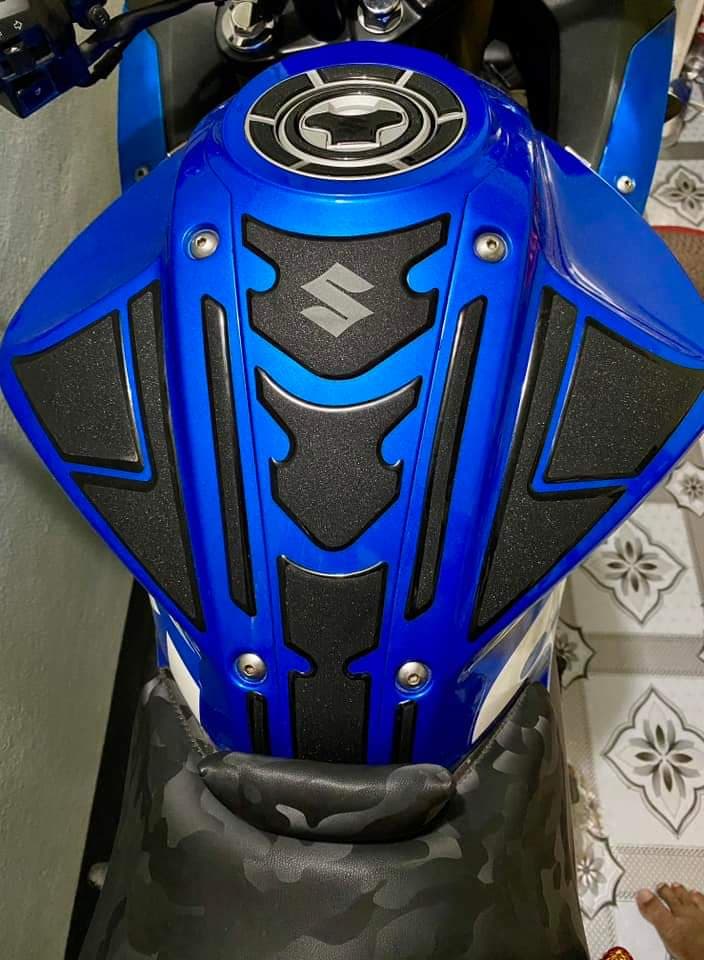 Gixxer Monotone Glossy Blue( Premium Tank Pad 016)_img_0
