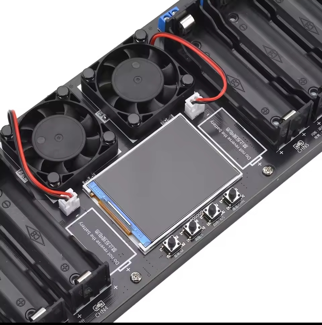 8-Channel 18650 Lithium Battery Capacity Tester | 2.4-Inch Color Screen | DC 5V 10A Automatic Power Detector Module_img_1