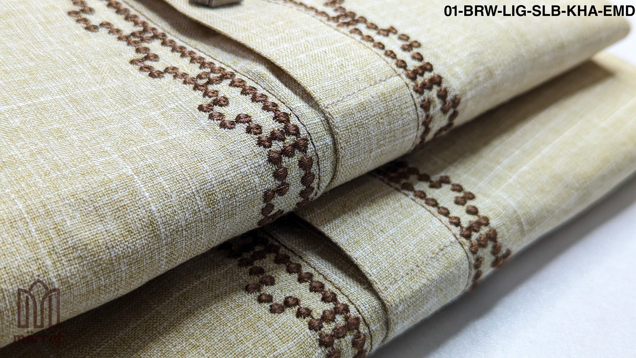 𝐄𝐥𝐞𝐠𝐚𝐧𝐭 𝐋𝐢𝐠𝐡𝐭 𝐁𝐫𝐨𝐰𝐧 𝐏𝐚𝐧𝐣𝐚𝐛𝐢 𝐰𝐢𝐭𝐡 𝐄𝐦𝐛𝐫𝐨𝐢𝐝𝐞𝐫𝐞𝐝 𝐒𝐥𝐚𝐛 𝐃𝐞𝐬𝐢𝐠𝐧_img_0