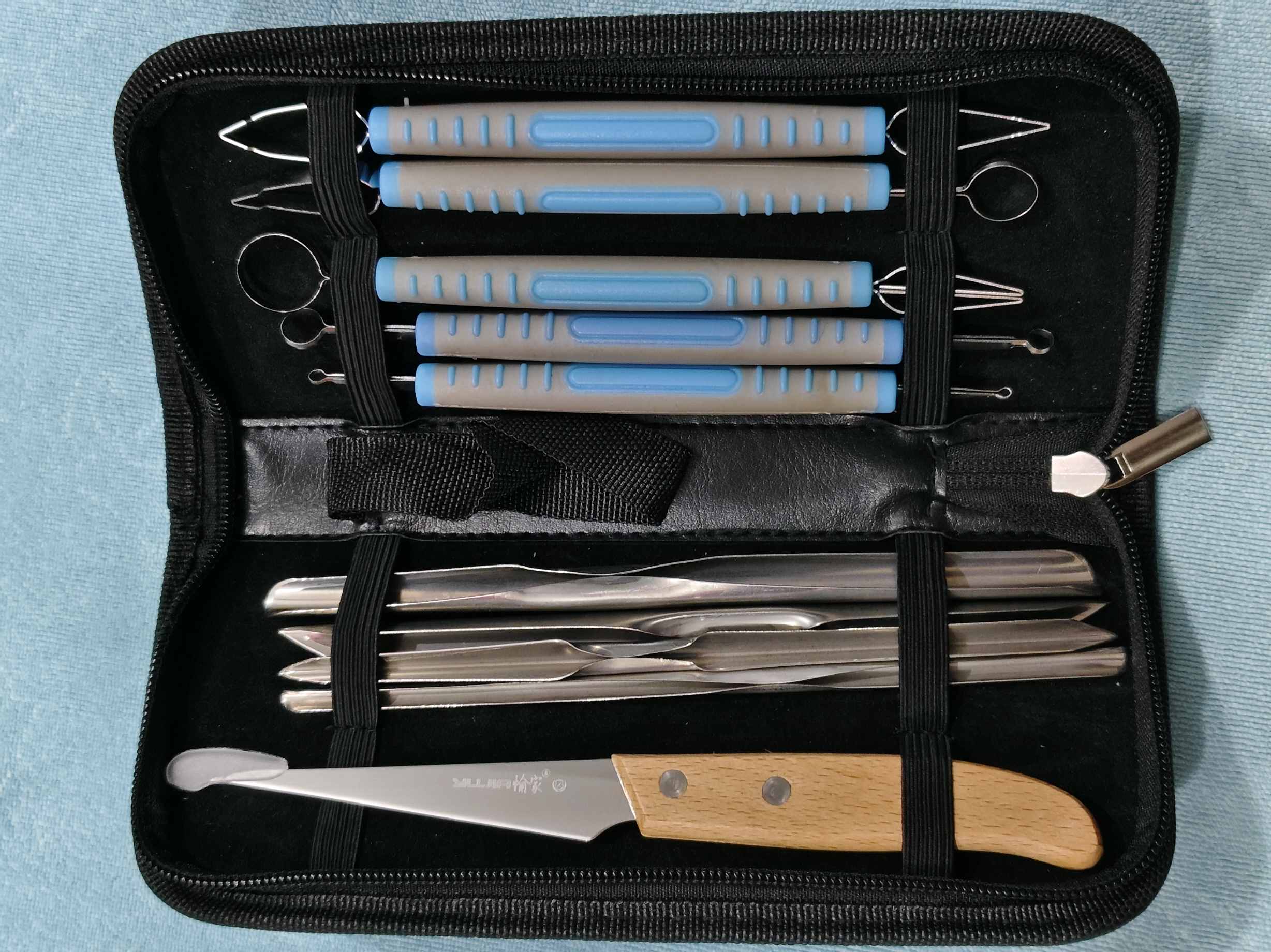 Carving Tools Chef Stainless Steel UV Stab Knife Sharp Kitchen Fruit and Vegetable Carving Knife Complete Set_img_4