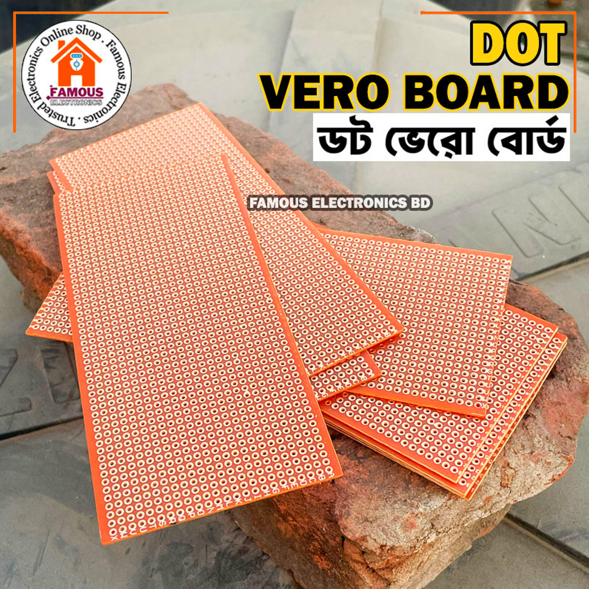 1PCS - Veroboard Normal Dot 14.5×6.5cm Stripboard PCB Printed Circuit Board For Prototyping Designing Weld Soldering Arduino DIY_img_2