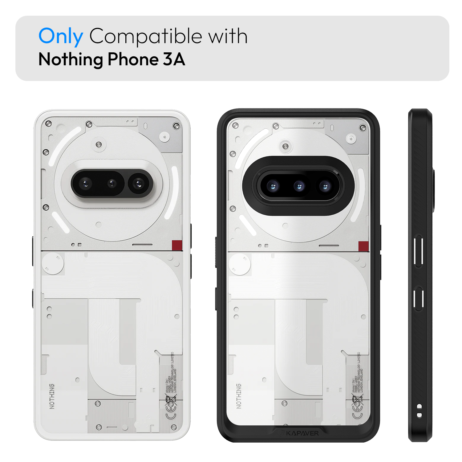 Q Series Nothing Phone 3A Back Cover