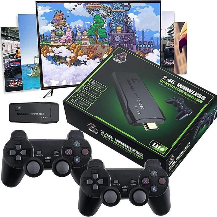 64GB Built-in 20000 Games Stick 2 Wireless controller gamepad 4K HD Video game Console_img_1