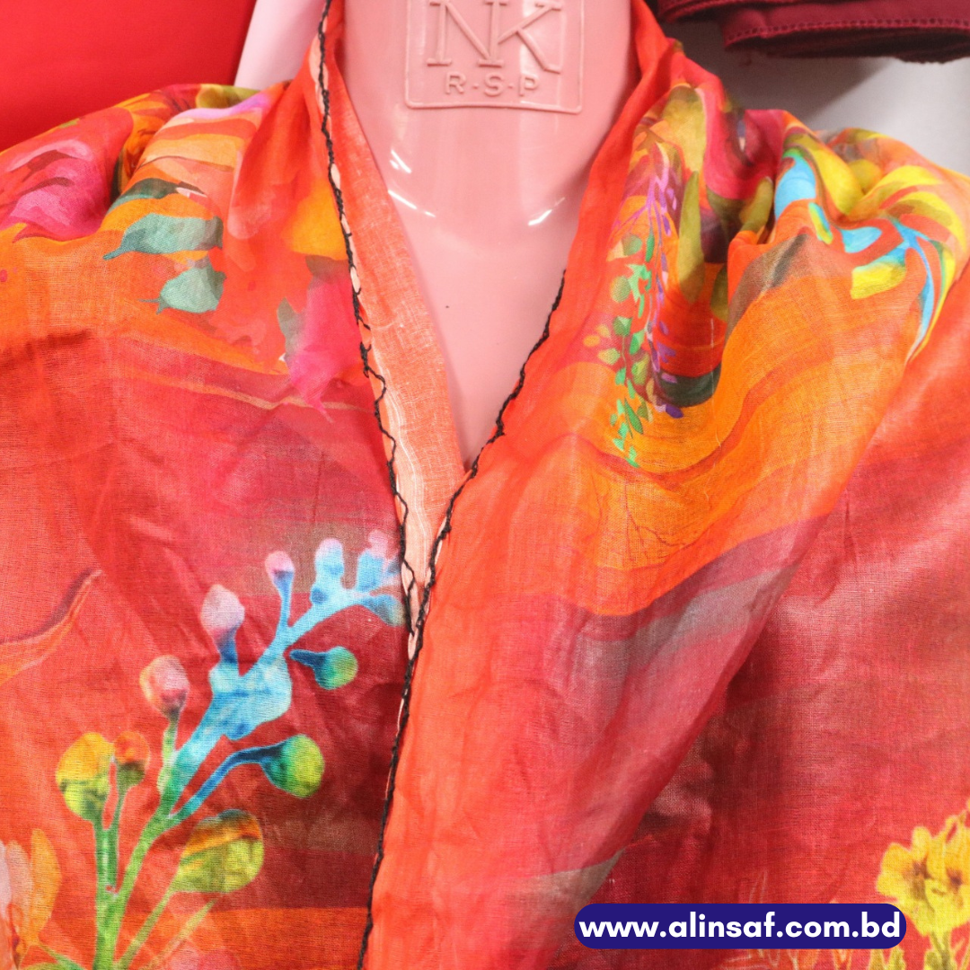 ডিজিটাল প্রিন্ট সুতি ওড়না - DIGITAL PRINT COTTON SCARF
