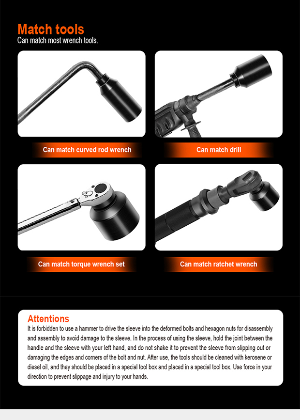 HARDEN Impact Short Socket 1/2" Drive ( 8 | 9 | 10 | 11 | 12 | 13 | 14 | 15 | 16 | 17 | 18 | 19 | 21 | 22 | 23 | 24 | 27 | 30 | 32 mm ), Short Socket, 6PT; Model: 536508 to 536532_img_3