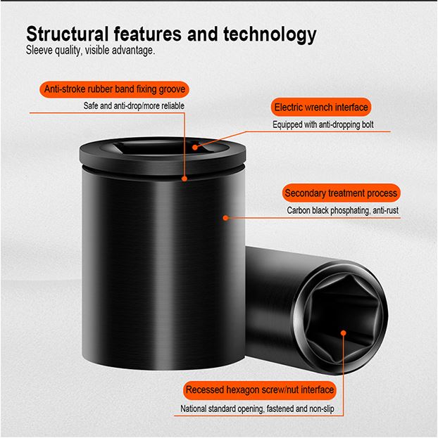 HARDEN Impact Short Socket 1/2" Drive ( 8 | 9 | 10 | 11 | 12 | 13 | 14 | 15 | 16 | 17 | 18 | 19 | 21 | 22 | 23 | 24 | 27 | 30 | 32 mm ), Short Socket, 6PT; Model: 536508 to 536532_img_8