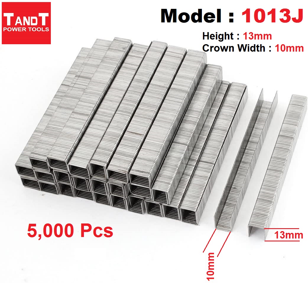 TANDT Air Stapler Pin (Leg Length : 10mm | 13mm ), 5000pcs Per Box; Model : TT 1010J | TT 1013J_img_1