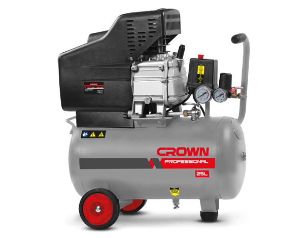 CROWN CT36028,25L Professional Direct Air Compressor,1.49KW, 135L/min, 8Bar; Model: CT36028_img_3
