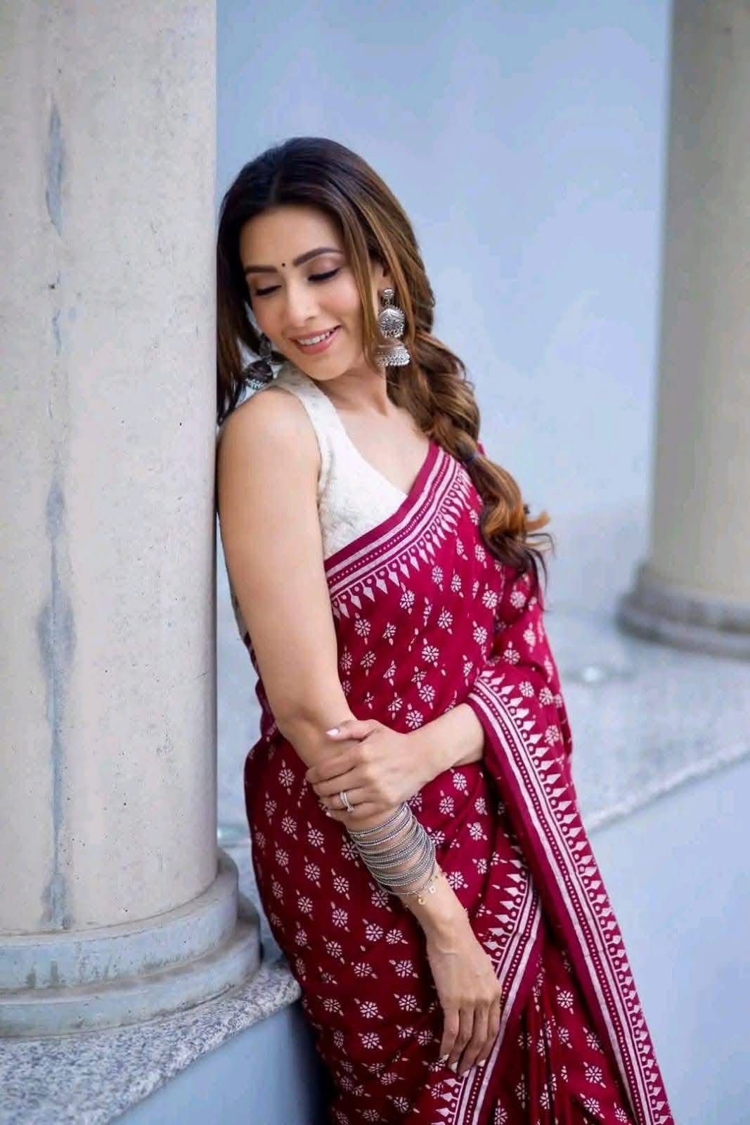 Handloom Cotton block print saree_img_7