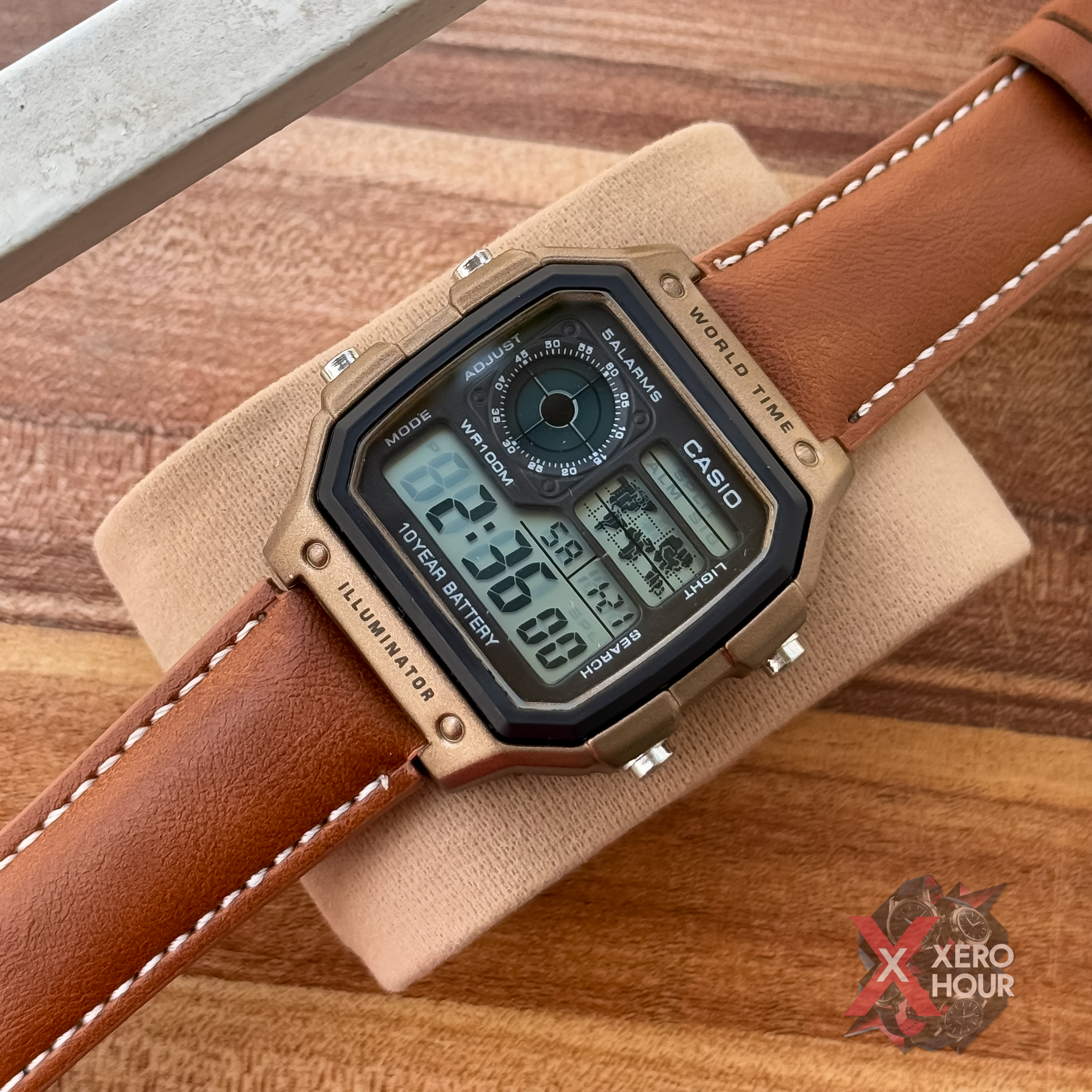 Casio AE 1200 | AA Grade | Brown leather belt_img_2