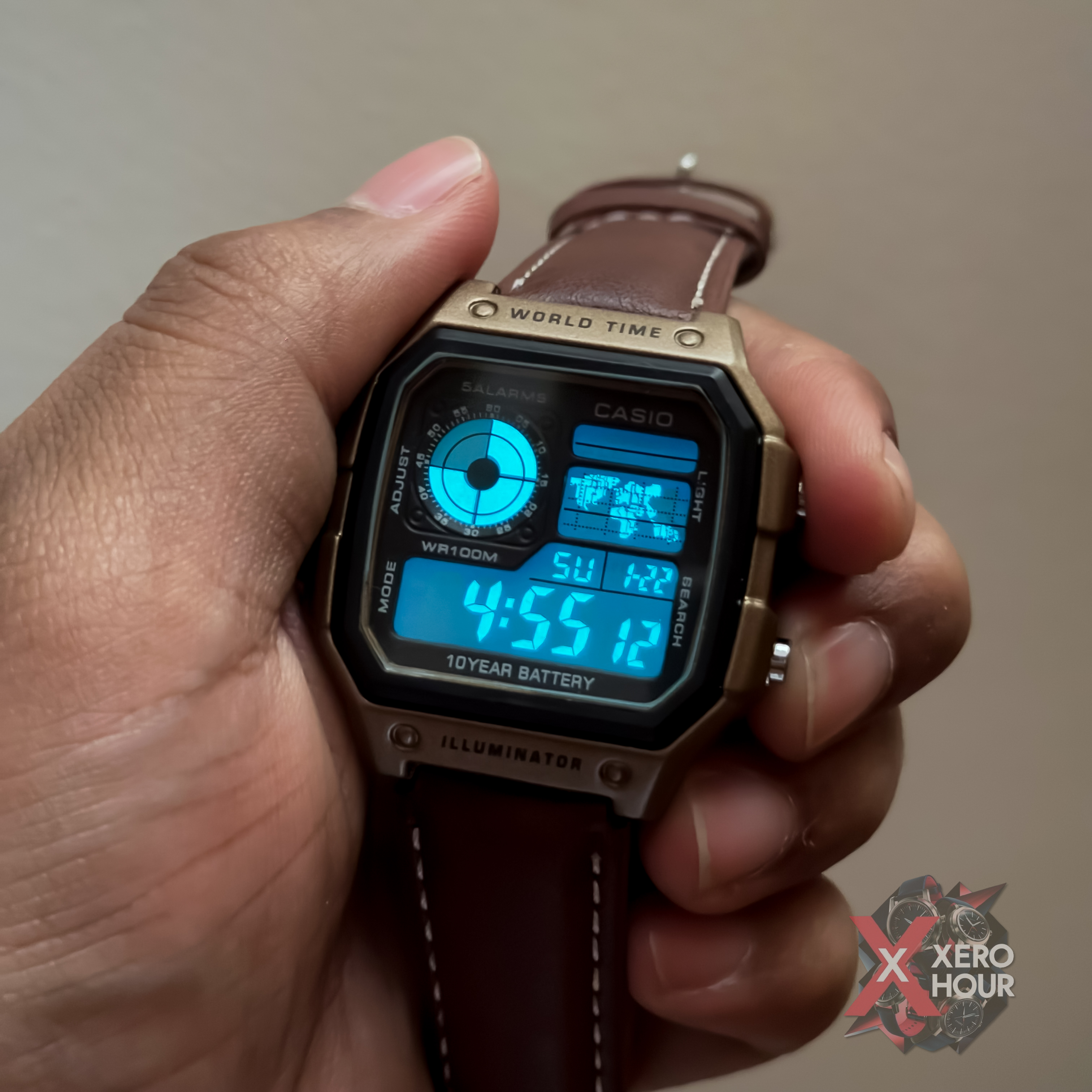 Casio AE 1200 | AA Grade | Brown leather belt_img_3