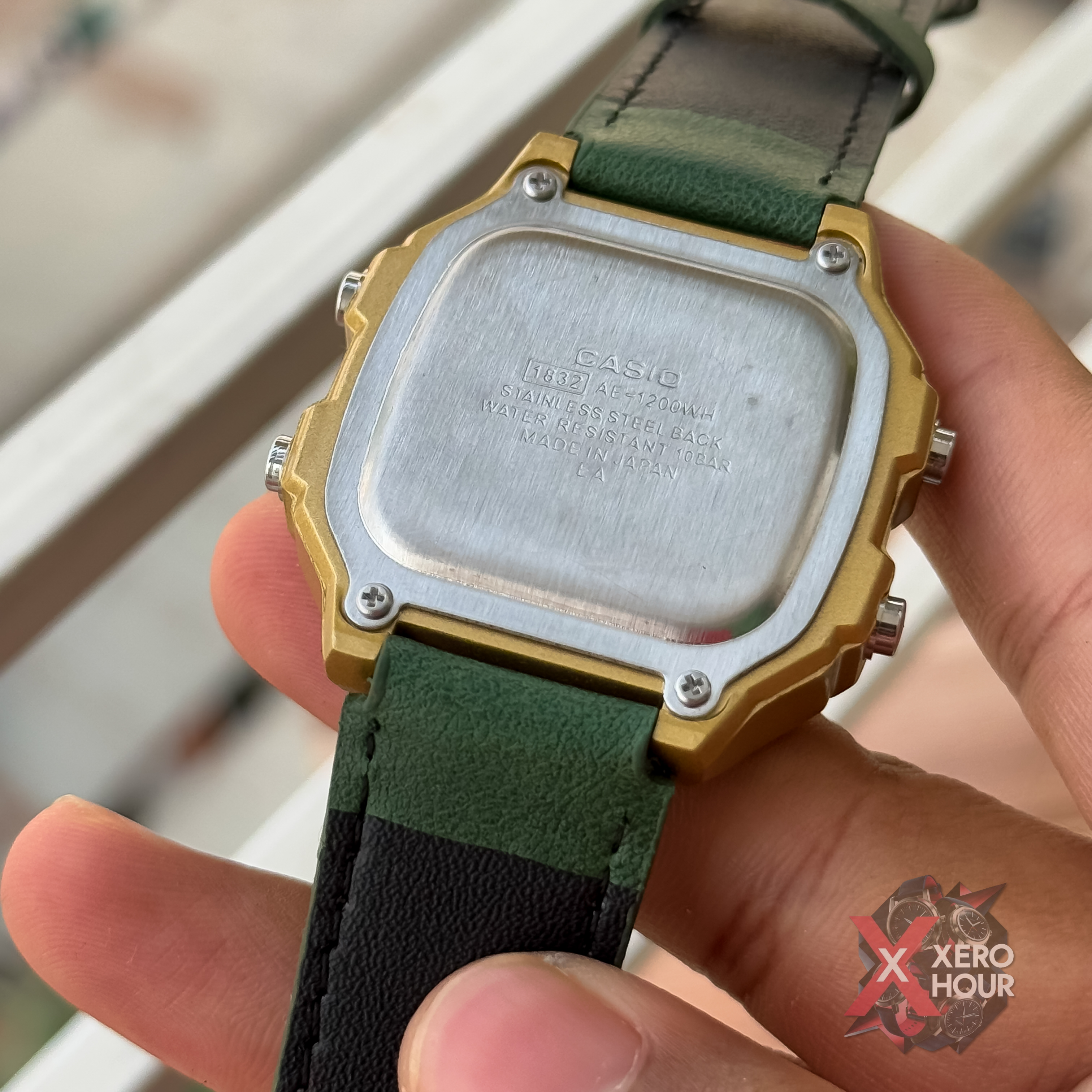 Casio AE 1200 | AA Grade | Green Leather belt_img_2