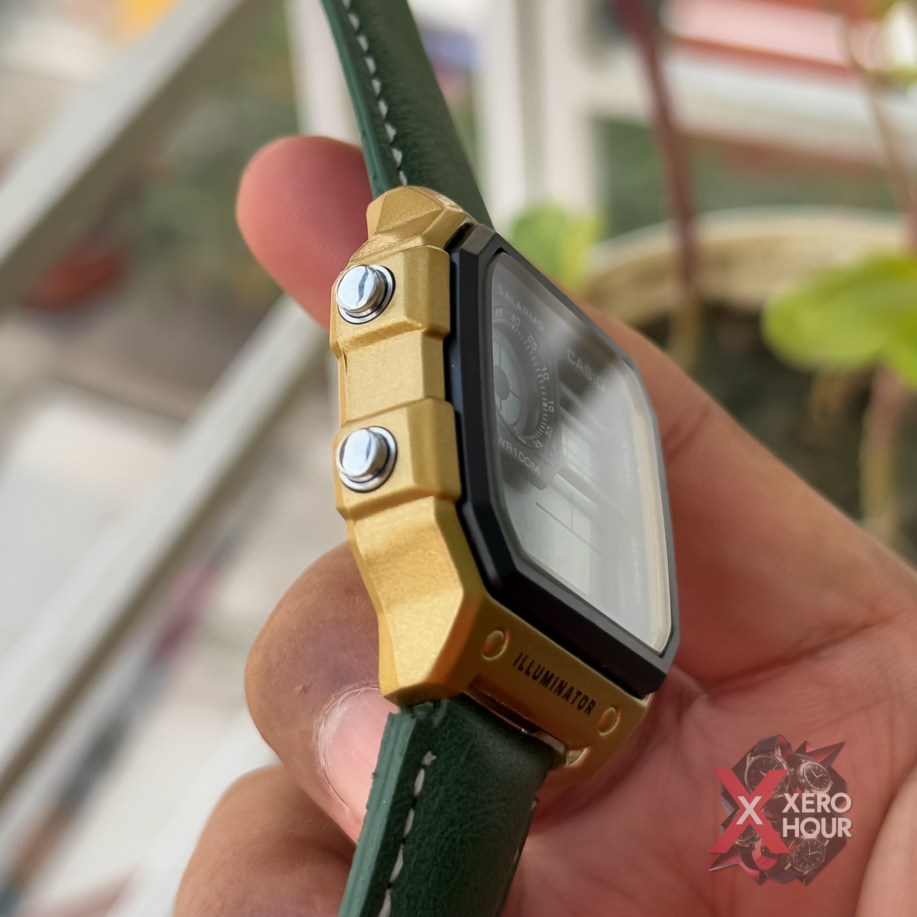 Casio AE 1200 | AA Grade | Green Leather belt_img_4