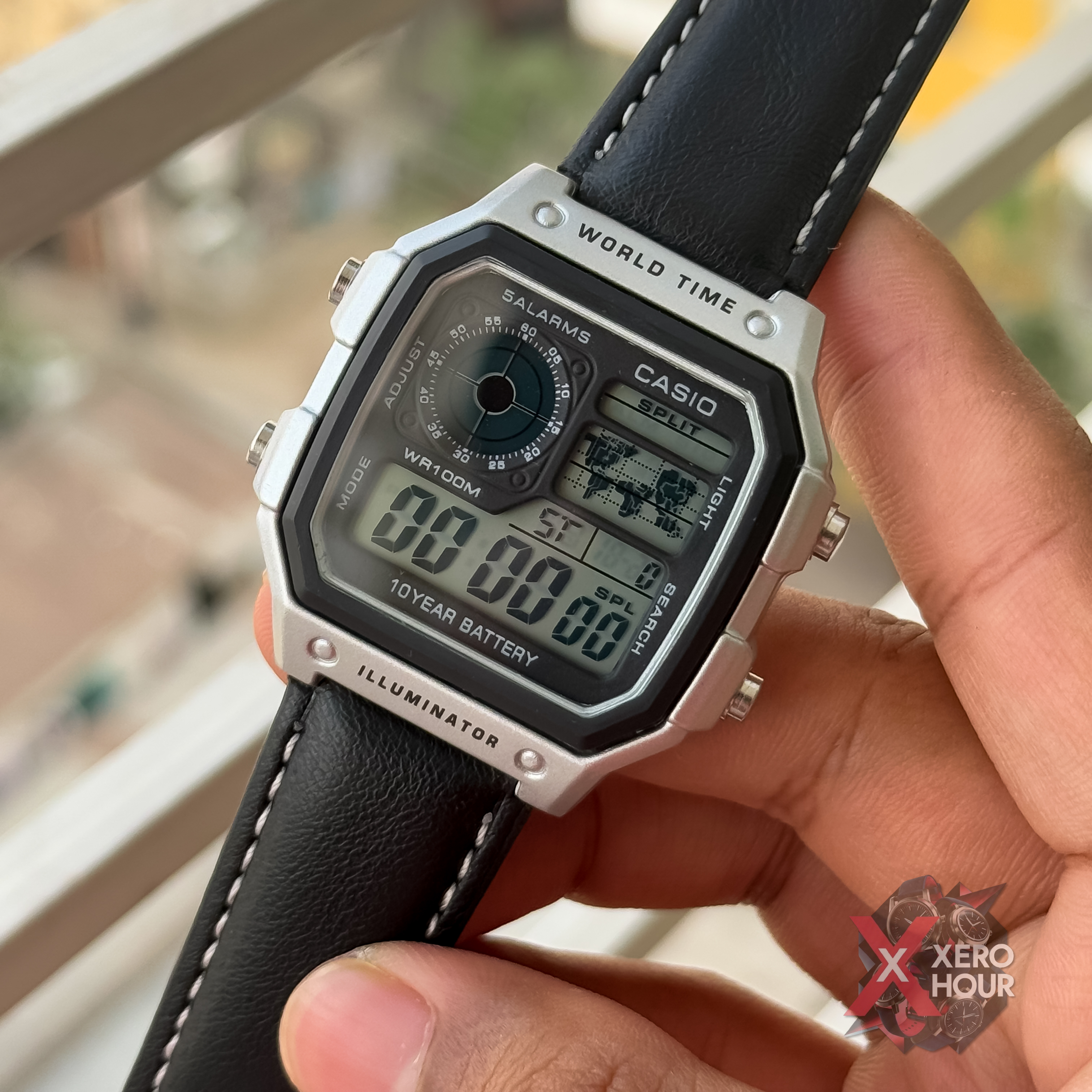 Casio AE 1200 | AA Grade | Black leather belt