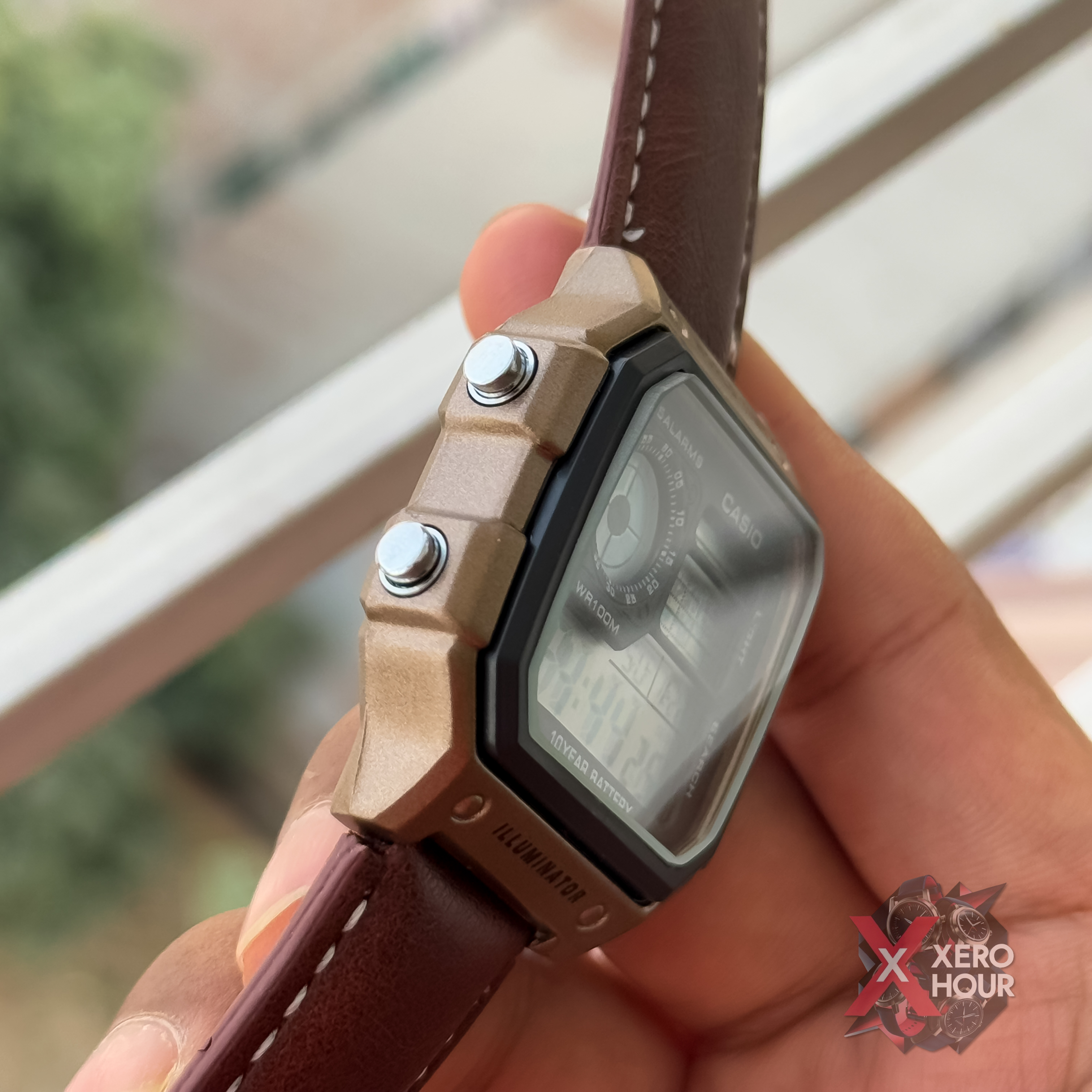 Casio AE 1200 | AA Grade | Dark Chocolate Leather belt_img_3