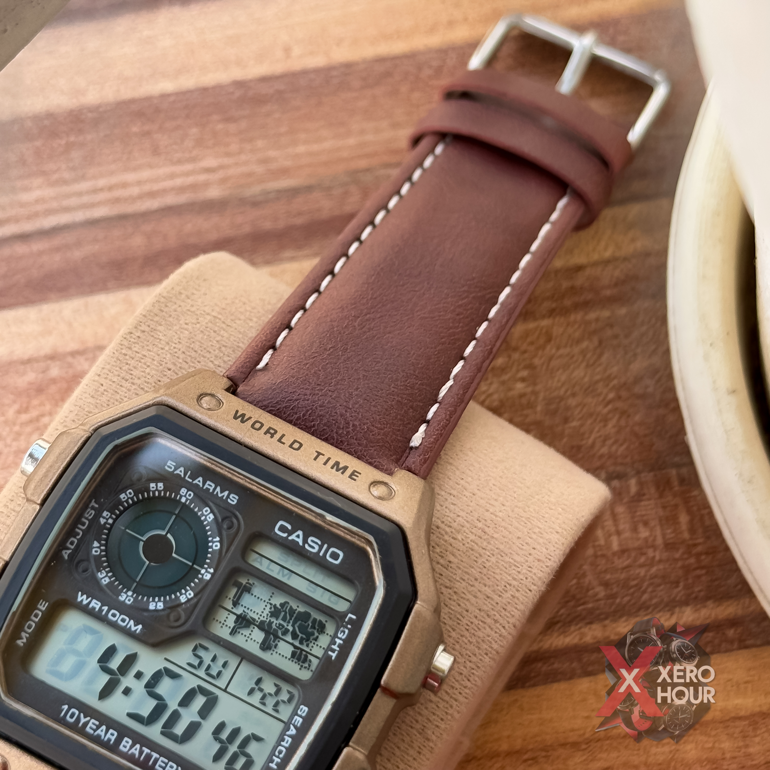 Casio AE 1200 | AA Grade | Dark Chocolate Leather belt_img_6