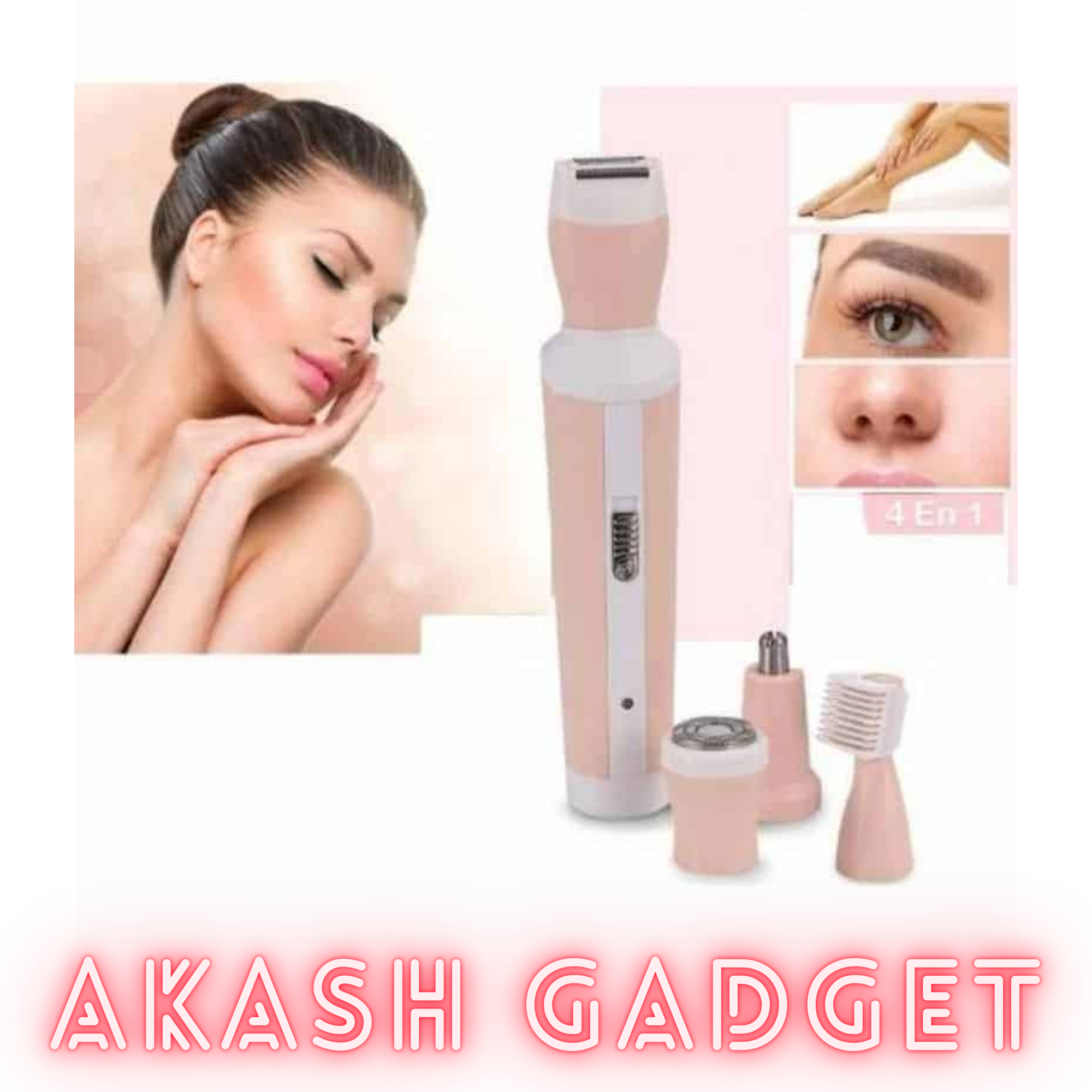 Kemei KM-3024 Multifunctional 4 in 1 Face, Eyebrow, Nose, & Lady Shaver for Women_img_13