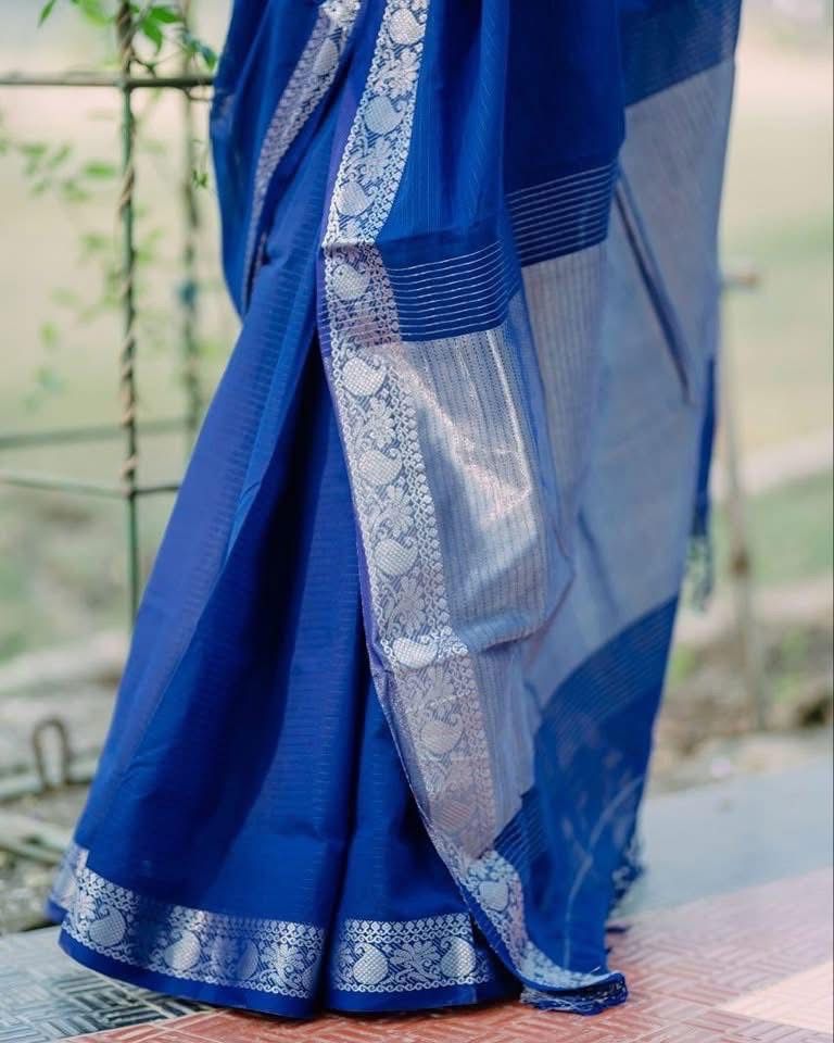 Handloom blue Kantha Stitch_img_3
