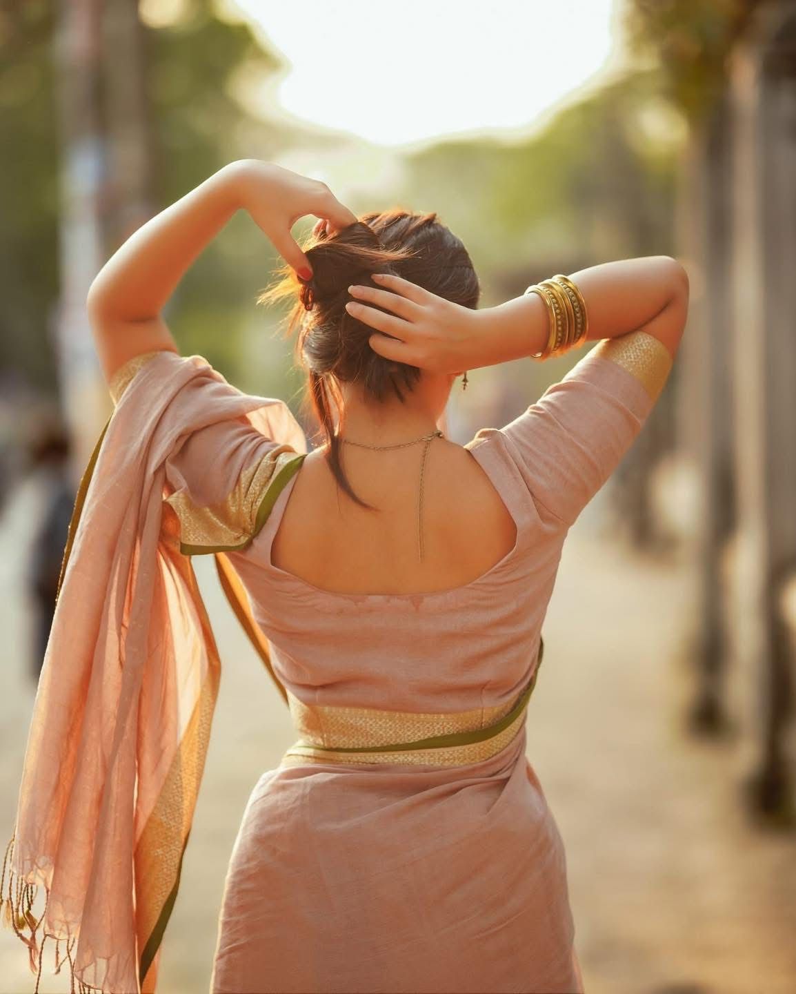 Handloom khaki saree_img_5